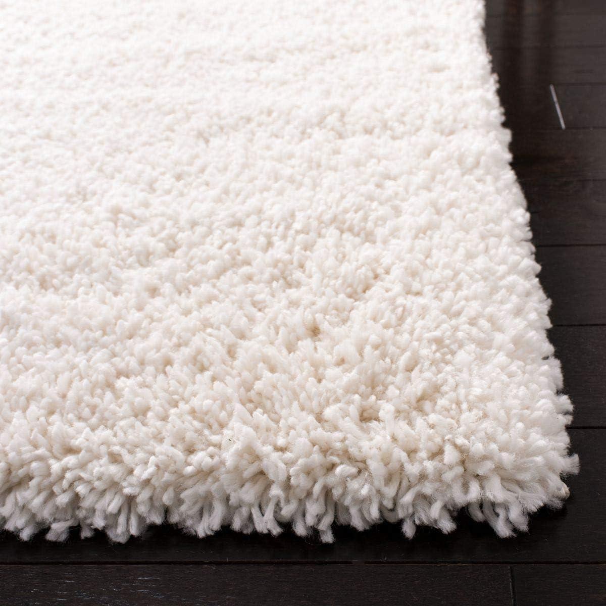 image:imageSAFAVIEH Area Rug 8x10 Fontana Shag Collection Large Grey Solid Pattern NonShedding amp Easy Cleaning Ultra Plush Thick Pile Ideal for Living Room Bedroom Dining Space FNT800FIvory