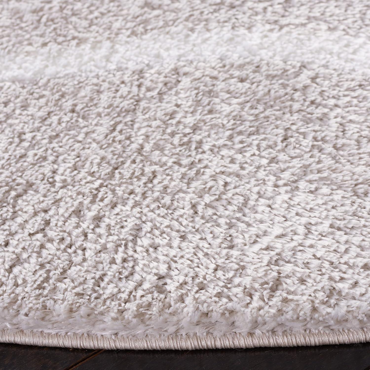 image:imageSAFAVIEH Area Rug 8x10 Tahoe Shag Collection Large Silver amp White Trellis Pattern NonShedding amp Easy Cleaning Plush Thick Pile Ideal for Living Room Bedroom Dining Space THO677GSilverWhite