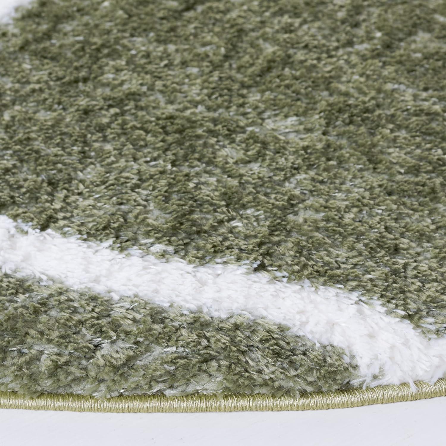 image:imageSAFAVIEH Area Rug 8x10 Tahoe Shag Collection Large Silver amp White Trellis Pattern NonShedding amp Easy Cleaning Plush Thick Pile Ideal for Living Room Bedroom Dining Space THO677GSageWhite