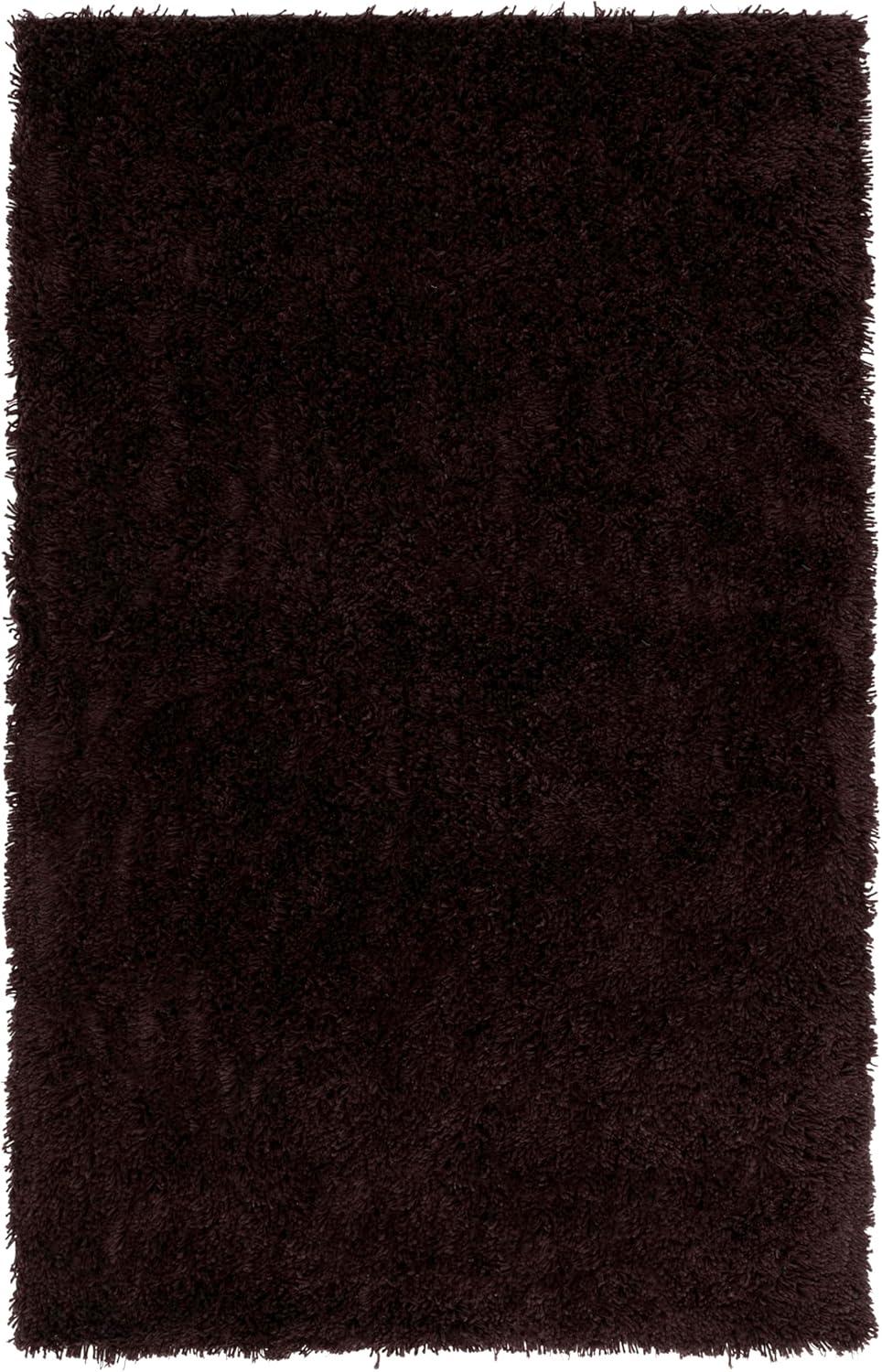 image:imageSAFAVIEH Classic Shag Collection Area Rug 5 x 8 Lime Handmade 175inch Thick Ideal for High Traffic Areas in Living Room Bedroom SG240BChocolate