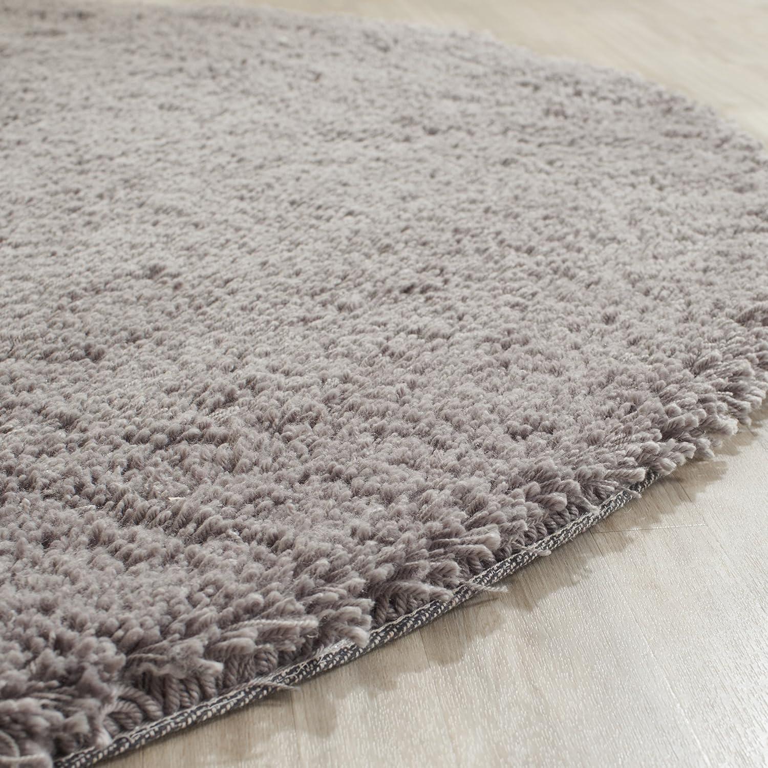 image:imageSAFAVIEH Classic Shag Collection Area Rug 5 x 8 Lime Handmade 175inch Thick Ideal for High Traffic Areas in Living Room Bedroom SG240BGrey