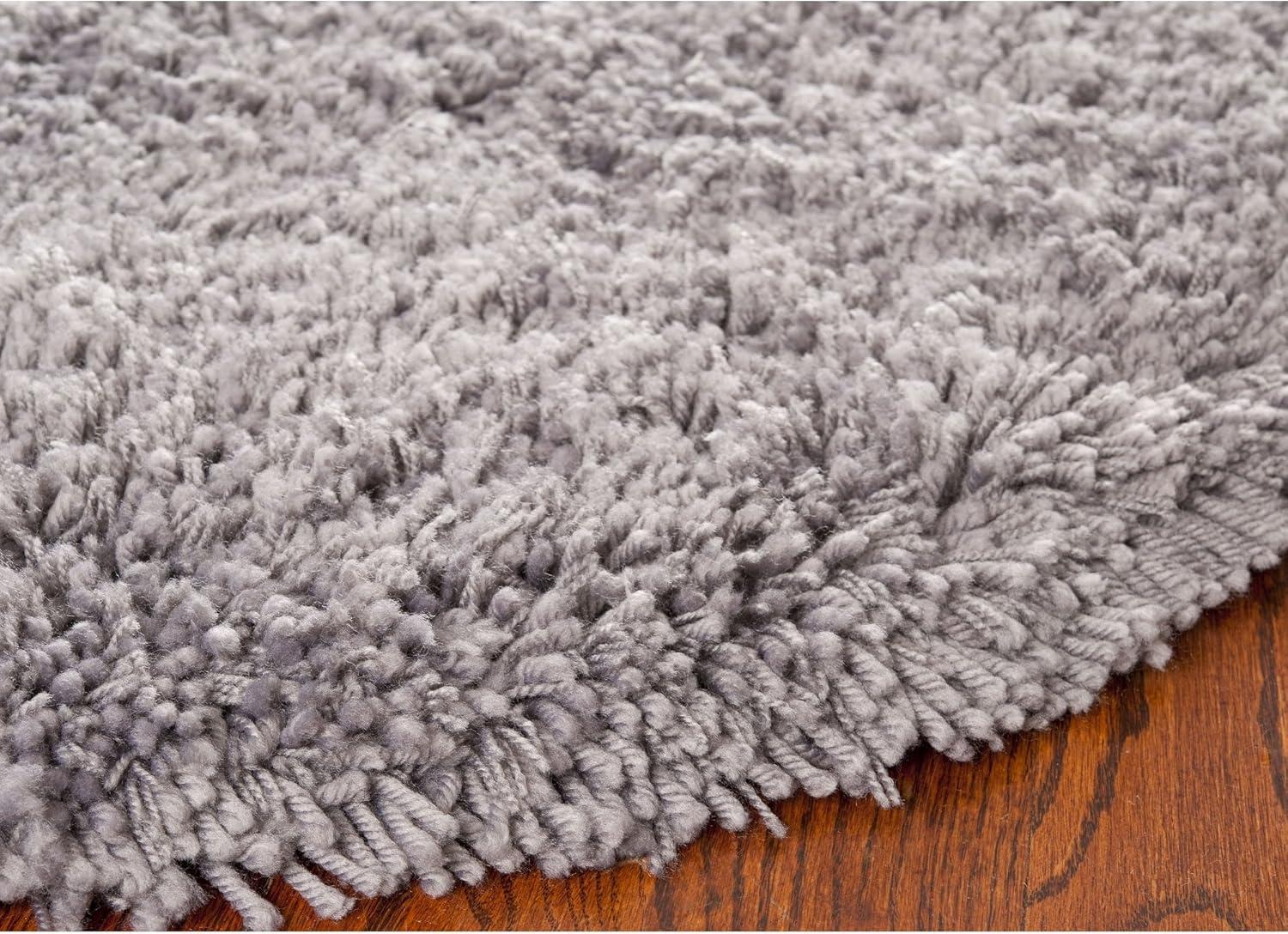 image:imageSAFAVIEH Classic Shag Collection Area Rug 5 x 8 Lime Handmade 175inch Thick Ideal for High Traffic Areas in Living Room Bedroom SG240BGrey