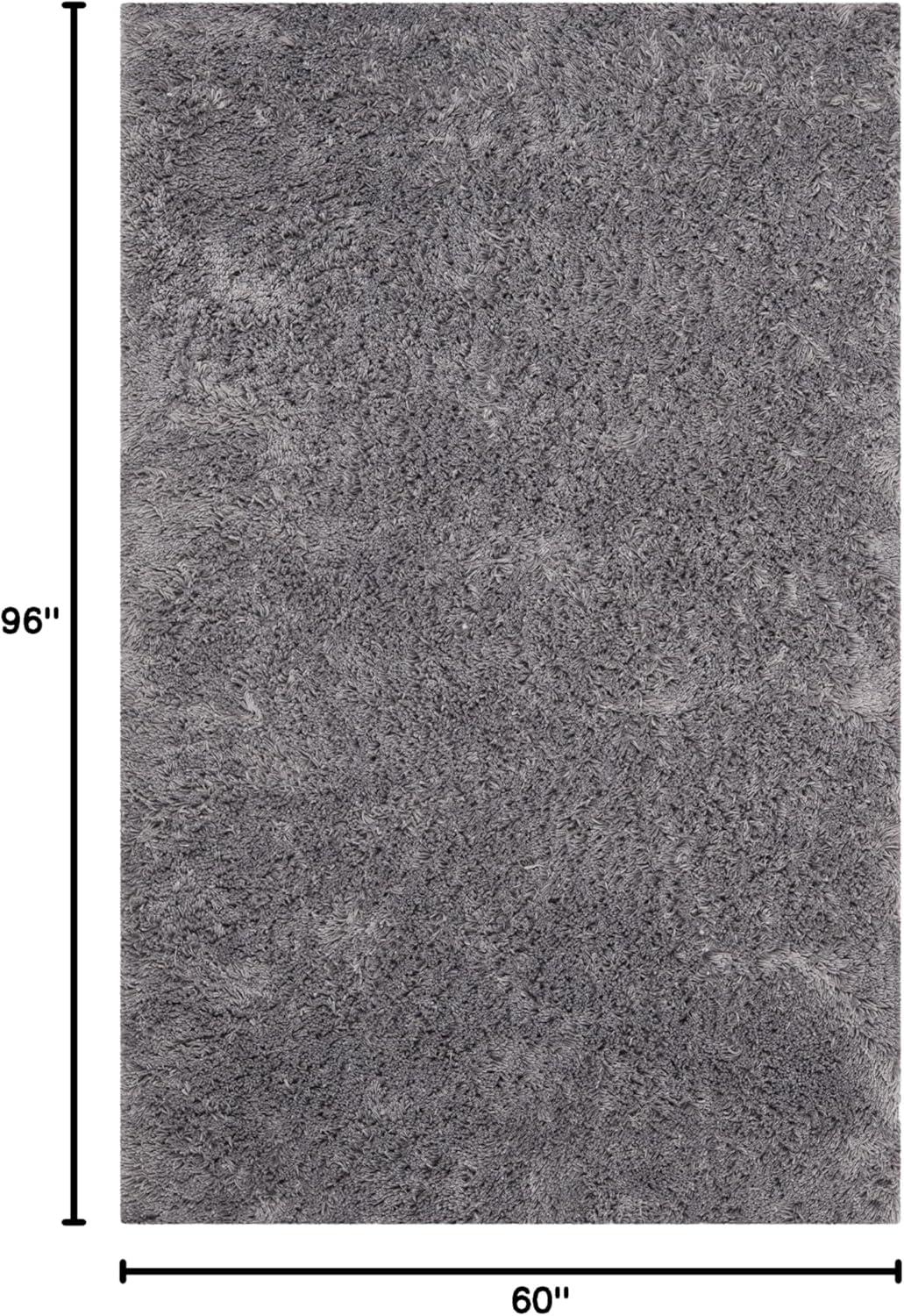 image:imageSAFAVIEH Classic Shag Collection Area Rug 5 x 8 Lime Handmade 175inch Thick Ideal for High Traffic Areas in Living Room Bedroom SG240BGrey