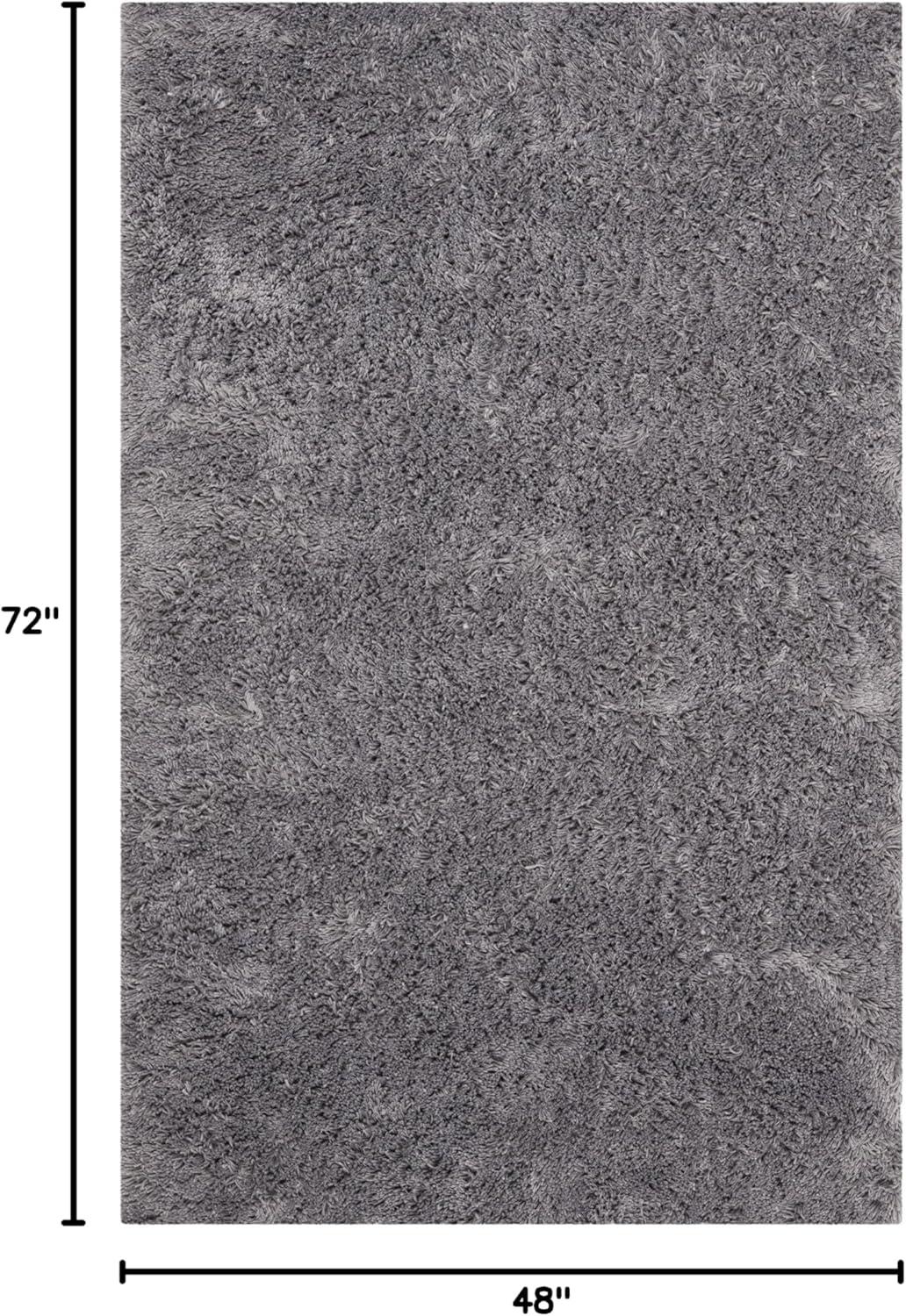 image:imageSAFAVIEH Classic Shag Collection Area Rug 5 x 8 Lime Handmade 175inch Thick Ideal for High Traffic Areas in Living Room Bedroom SG240BGrey