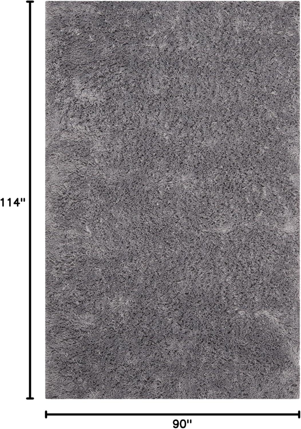 image:imageSAFAVIEH Classic Shag Collection Area Rug 5 x 8 Lime Handmade 175inch Thick Ideal for High Traffic Areas in Living Room Bedroom SG240BGrey