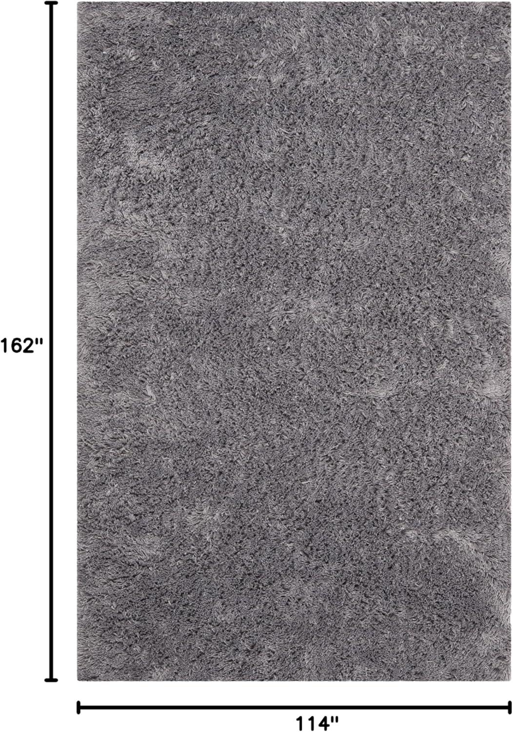 image:imageSAFAVIEH Classic Shag Collection Area Rug 5 x 8 Lime Handmade 175inch Thick Ideal for High Traffic Areas in Living Room Bedroom SG240BGrey