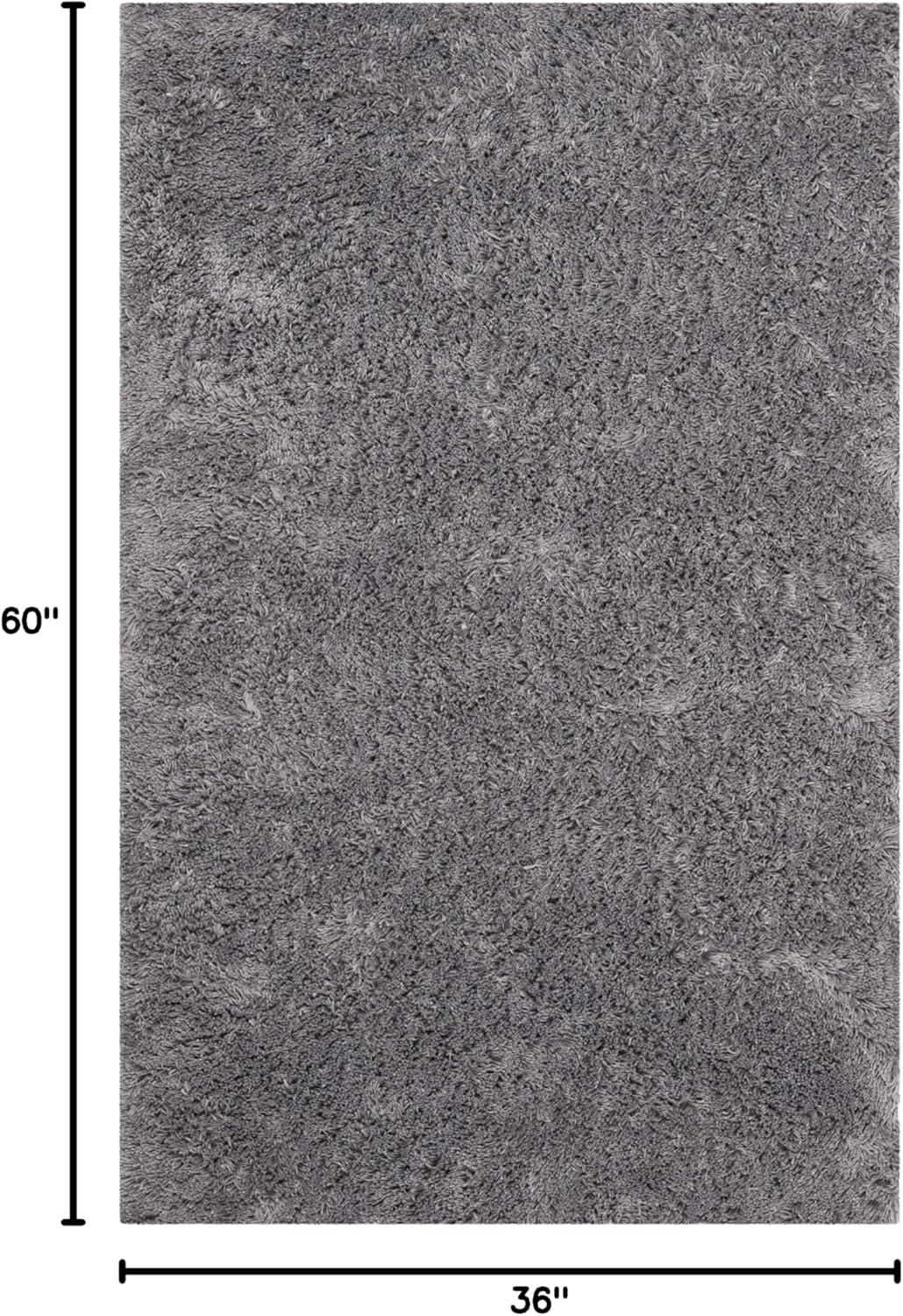 image:imageSAFAVIEH Classic Shag Collection Area Rug 5 x 8 Lime Handmade 175inch Thick Ideal for High Traffic Areas in Living Room Bedroom SG240BGrey