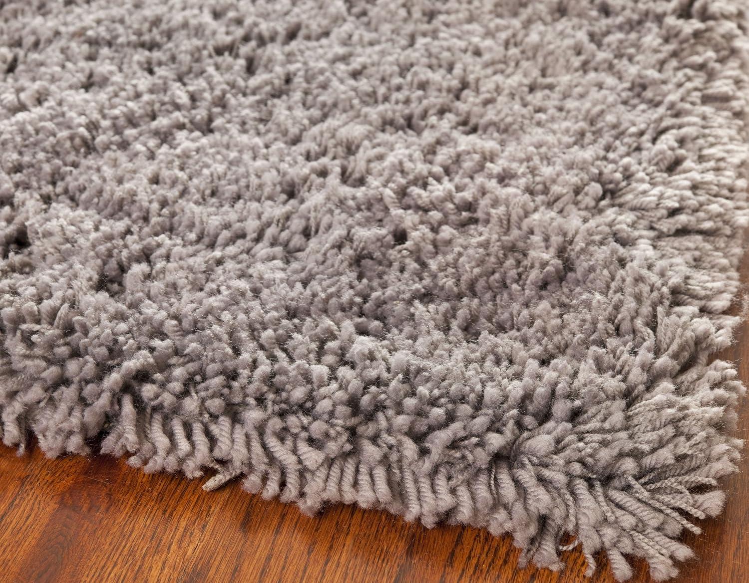 image:imageSAFAVIEH Classic Shag Collection Area Rug 5 x 8 Lime Handmade 175inch Thick Ideal for High Traffic Areas in Living Room Bedroom SG240BGrey