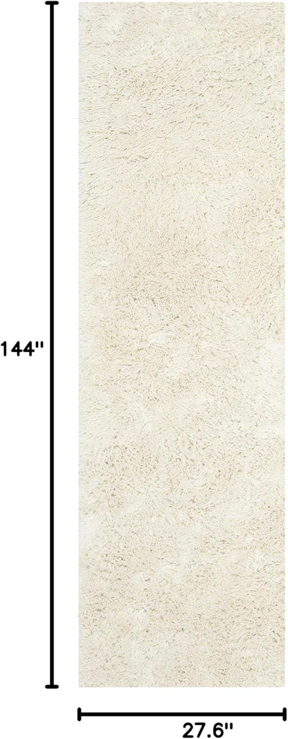 image:imageSAFAVIEH Classic Shag Collection Area Rug 5 x 8 Lime Handmade 175inch Thick Ideal for High Traffic Areas in Living Room Bedroom SG240BIvory