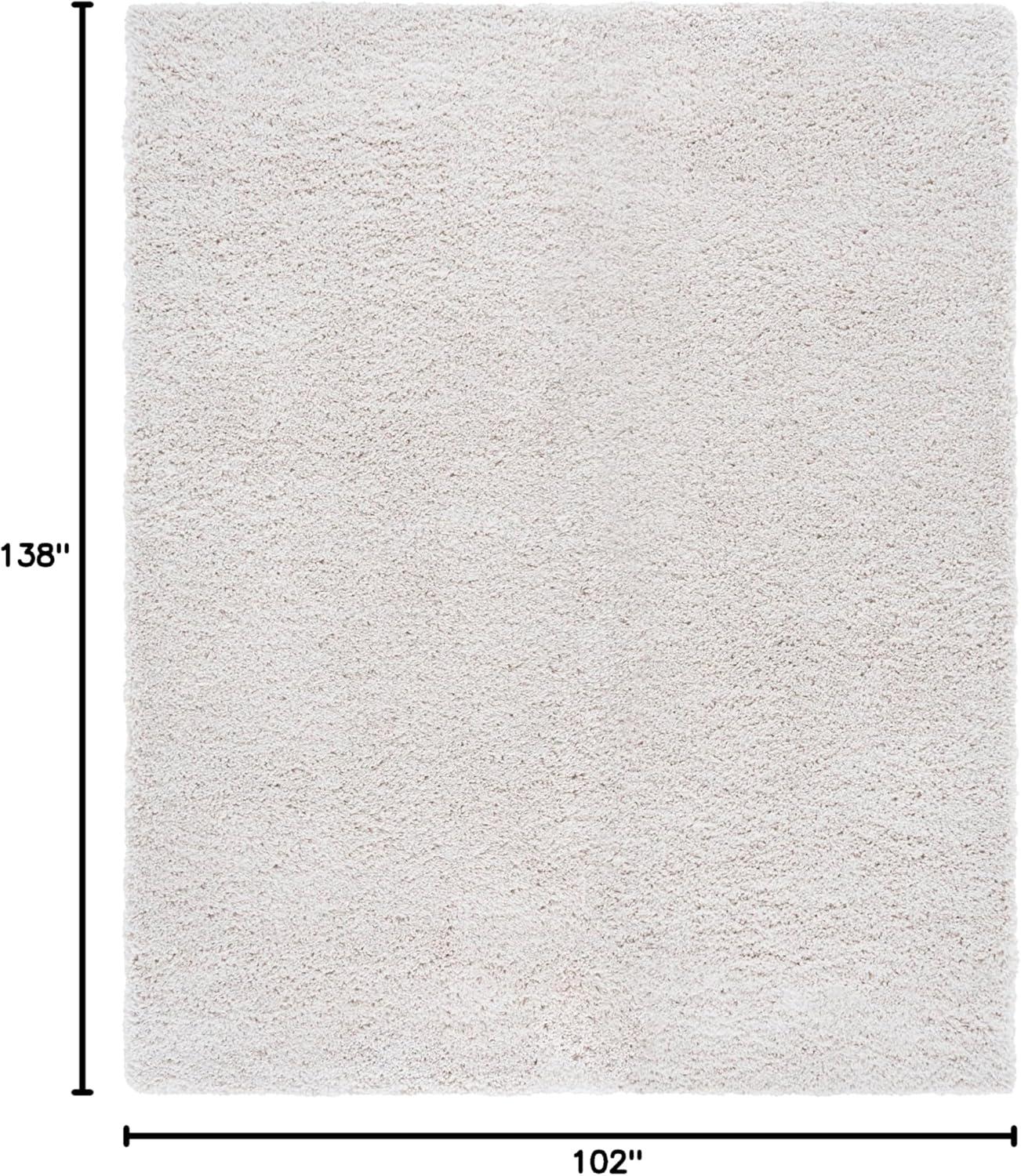 image:imageSAFAVIEH Classic Shag Collection Area Rug 5 x 8 Lime Handmade 175inch Thick Ideal for High Traffic Areas in Living Room Bedroom SG240BIvory