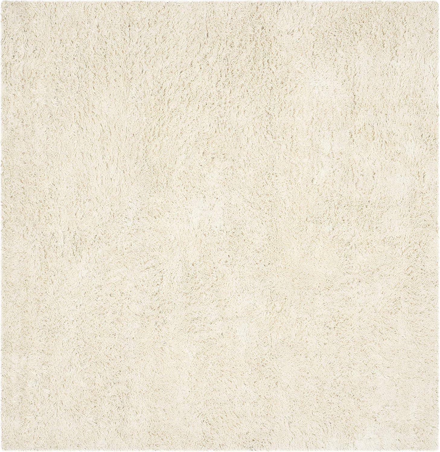 image:imageSAFAVIEH Classic Shag Collection Area Rug 5 x 8 Lime Handmade 175inch Thick Ideal for High Traffic Areas in Living Room Bedroom SG240BIvory