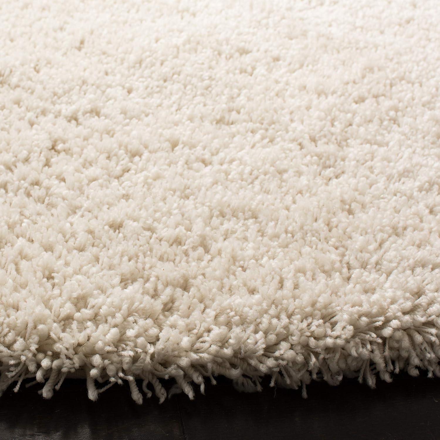 image:imageSAFAVIEH Classic Shag Collection Area Rug 5 x 8 Lime Handmade 175inch Thick Ideal for High Traffic Areas in Living Room Bedroom SG240BIvory