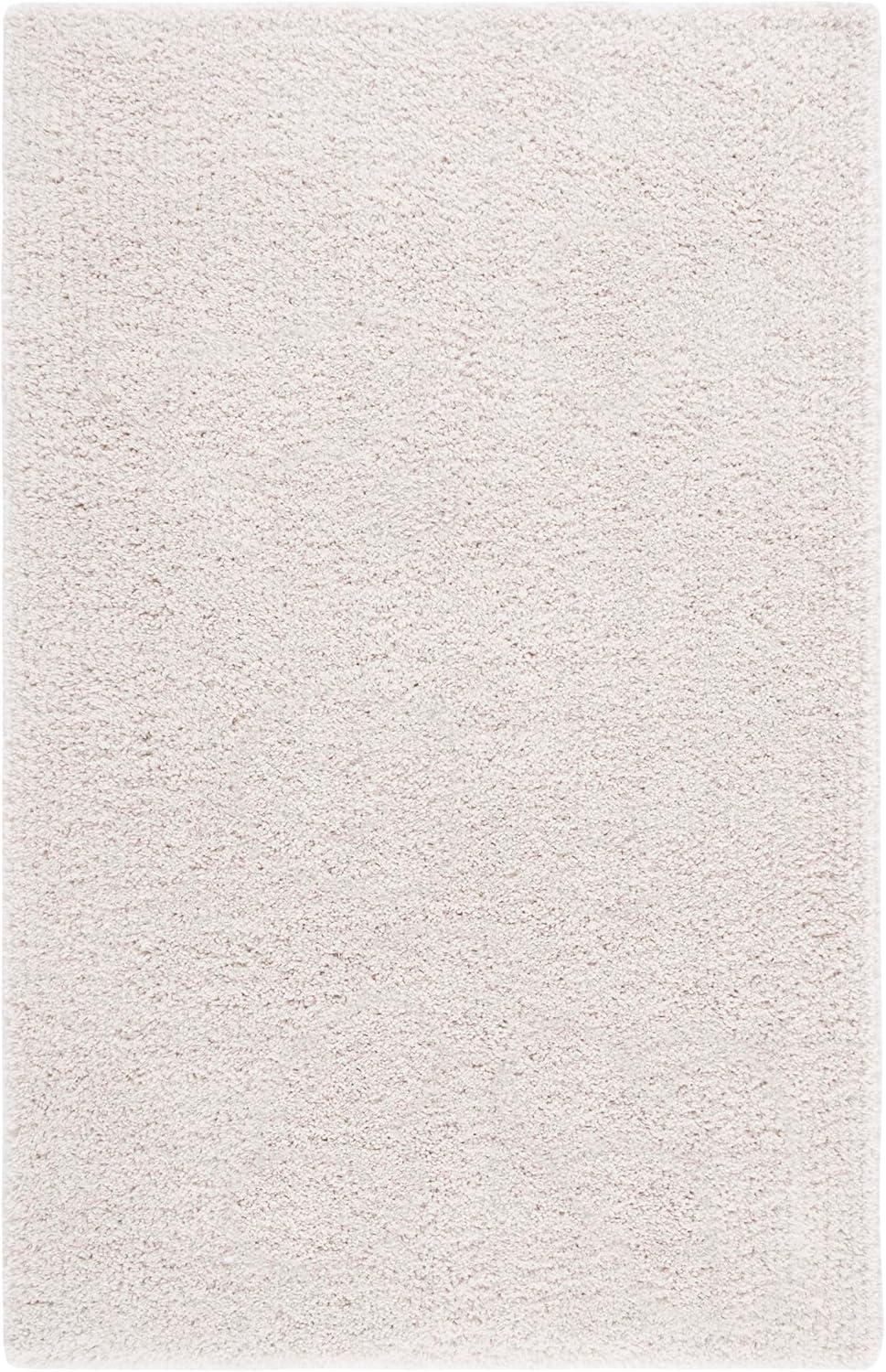 image:imageSAFAVIEH Classic Shag Collection Area Rug 5 x 8 Lime Handmade 175inch Thick Ideal for High Traffic Areas in Living Room Bedroom SG240BIvory