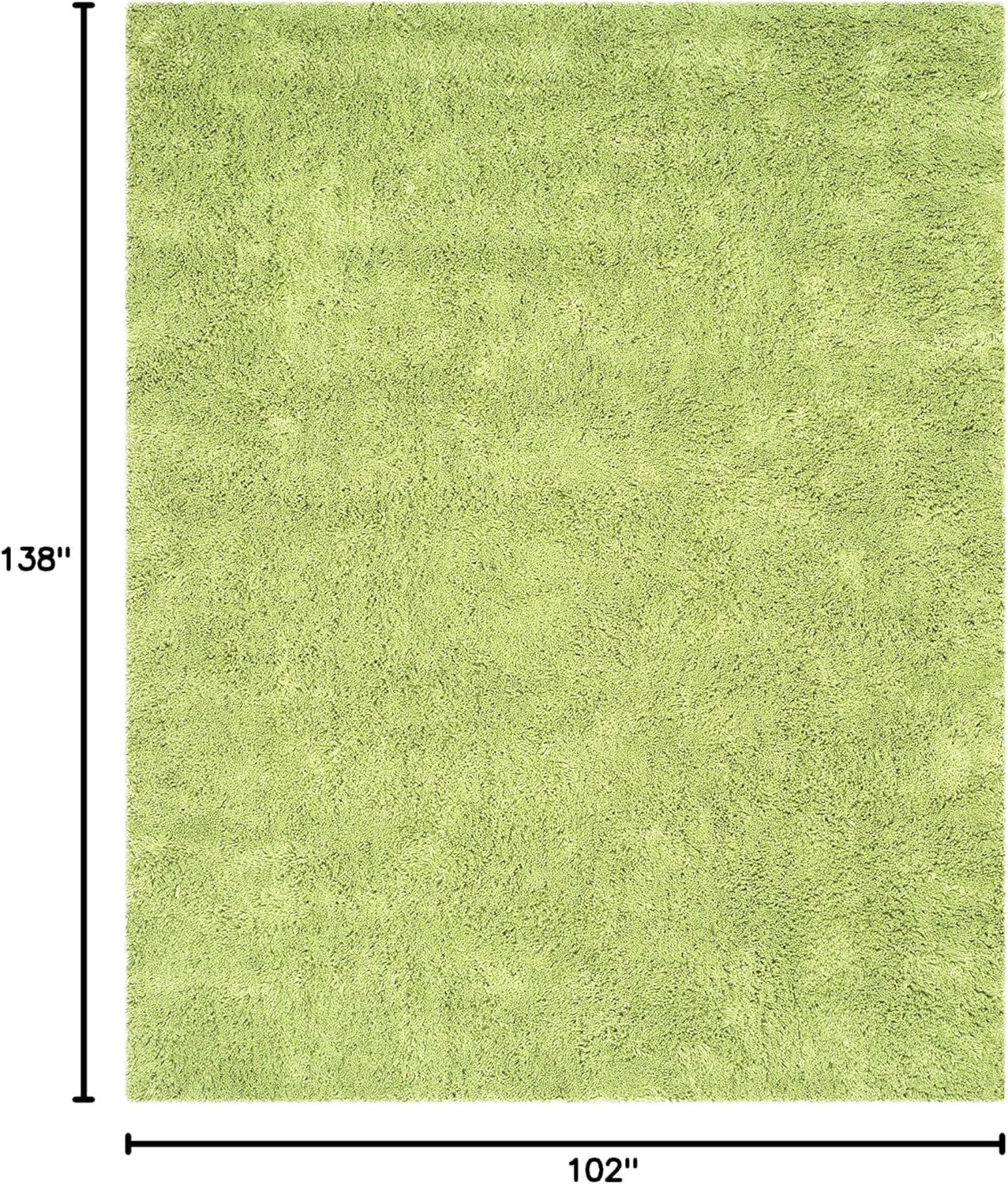 image:imageSAFAVIEH Classic Shag Collection Area Rug 5 x 8 Lime Handmade 175inch Thick Ideal for High Traffic Areas in Living Room Bedroom SG240BLimeGreen