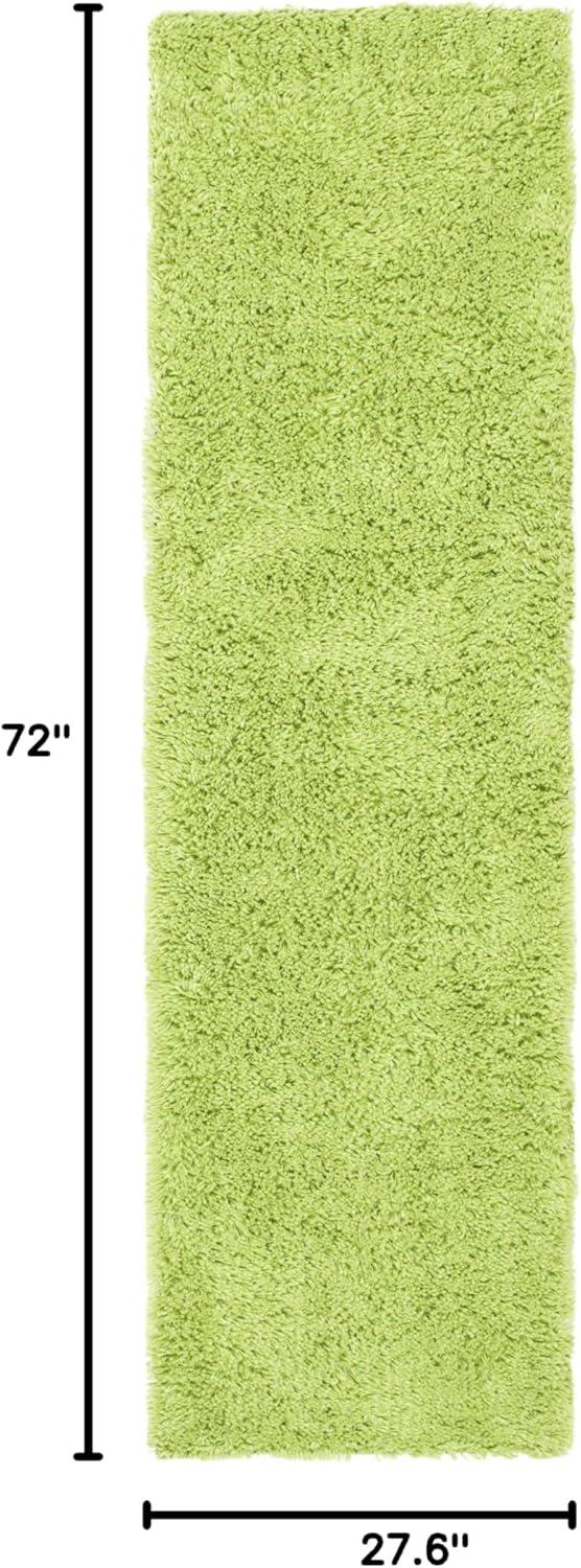 image:imageSAFAVIEH Classic Shag Collection Area Rug 5 x 8 Lime Handmade 175inch Thick Ideal for High Traffic Areas in Living Room Bedroom SG240BLimeGreen