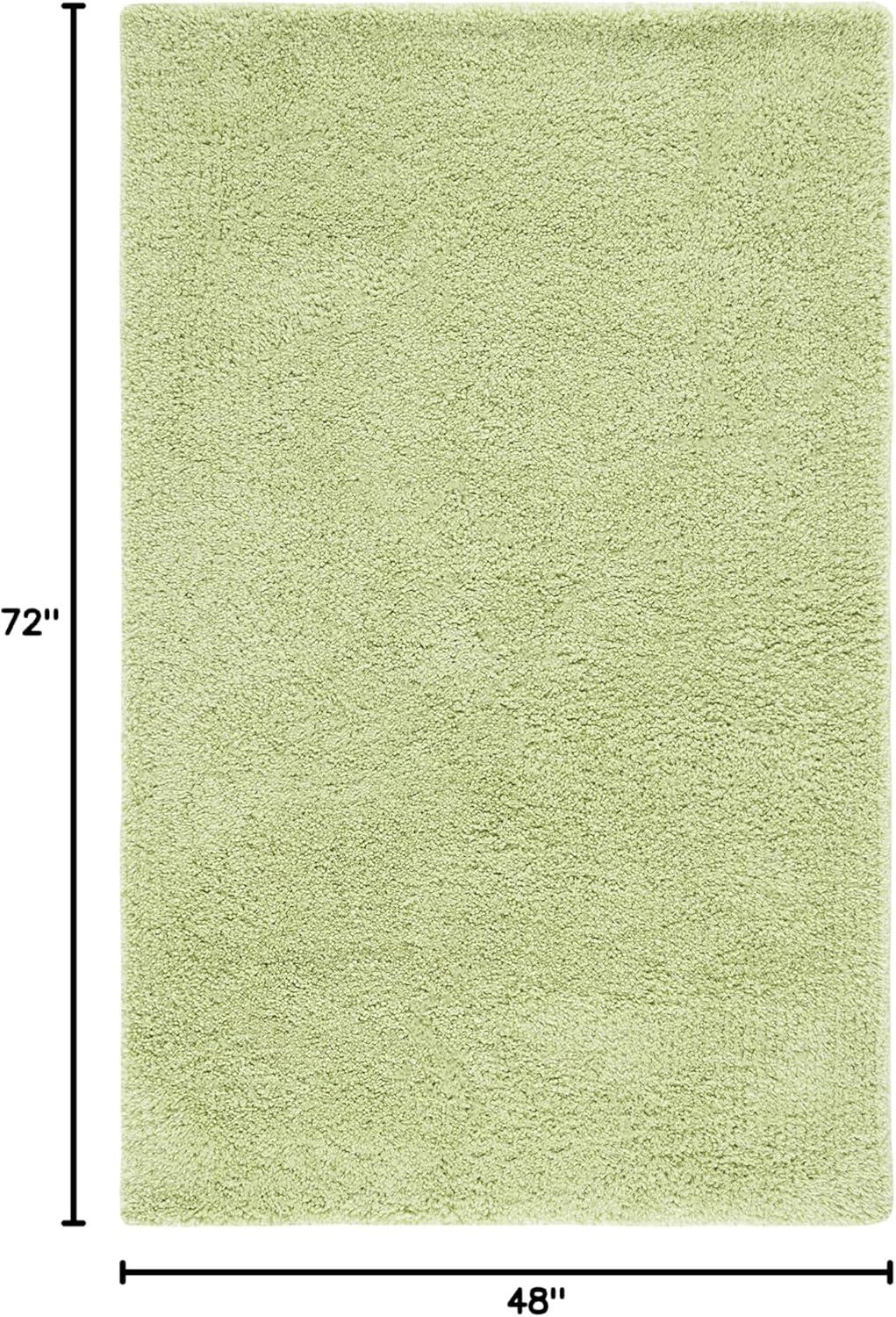 image:imageSAFAVIEH Classic Shag Collection Area Rug 5 x 8 Lime Handmade 175inch Thick Ideal for High Traffic Areas in Living Room Bedroom SG240BLimeGreen