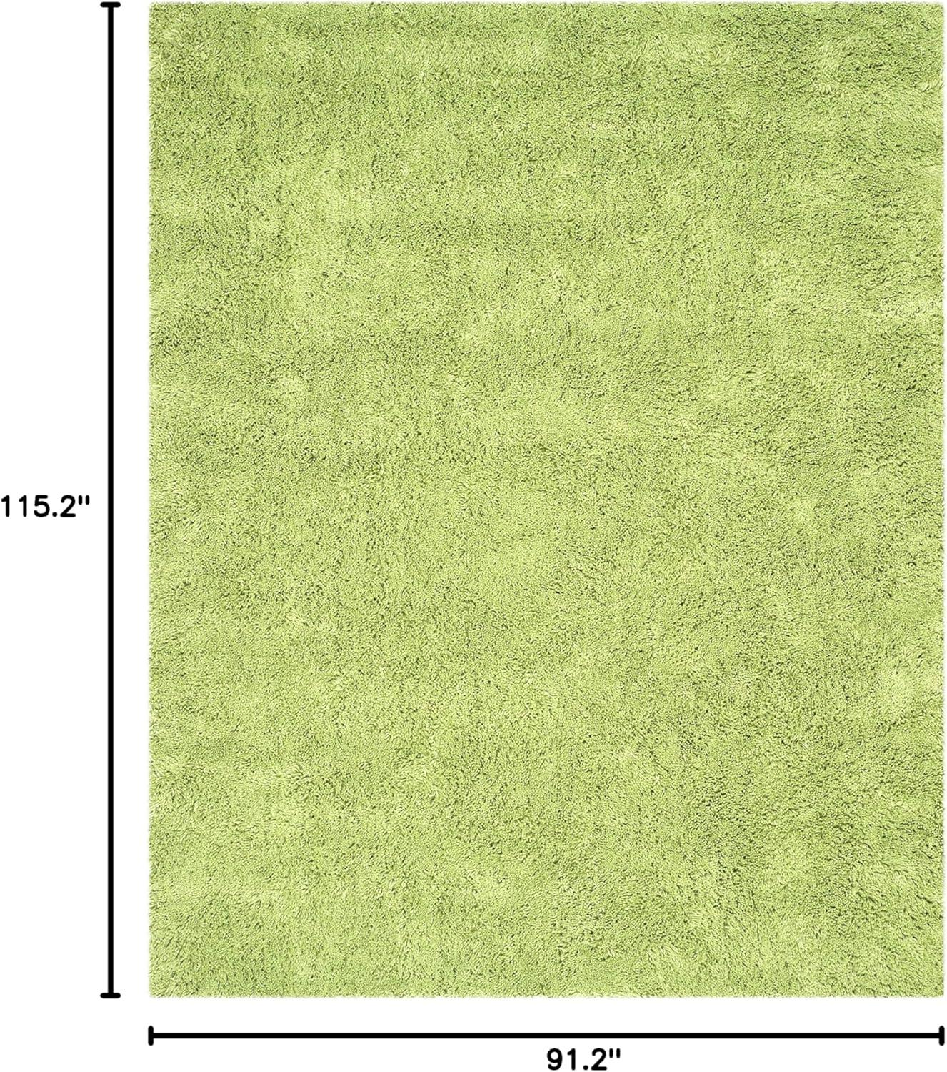 image:imageSAFAVIEH Classic Shag Collection Area Rug 5 x 8 Lime Handmade 175inch Thick Ideal for High Traffic Areas in Living Room Bedroom SG240BLimeGreen
