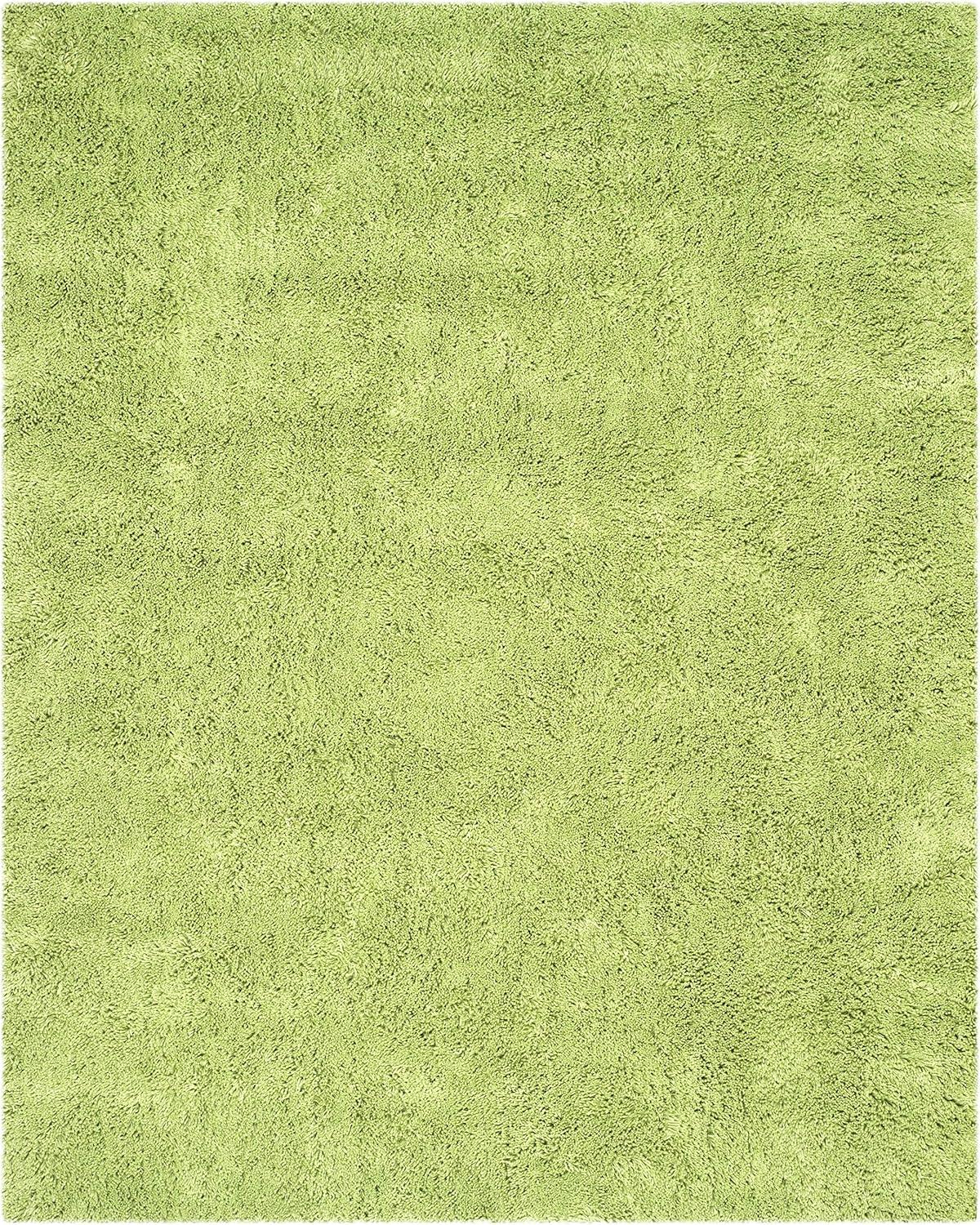 image:imageSAFAVIEH Classic Shag Collection Area Rug 5 x 8 Lime Handmade 175inch Thick Ideal for High Traffic Areas in Living Room Bedroom SG240BLimeGreen