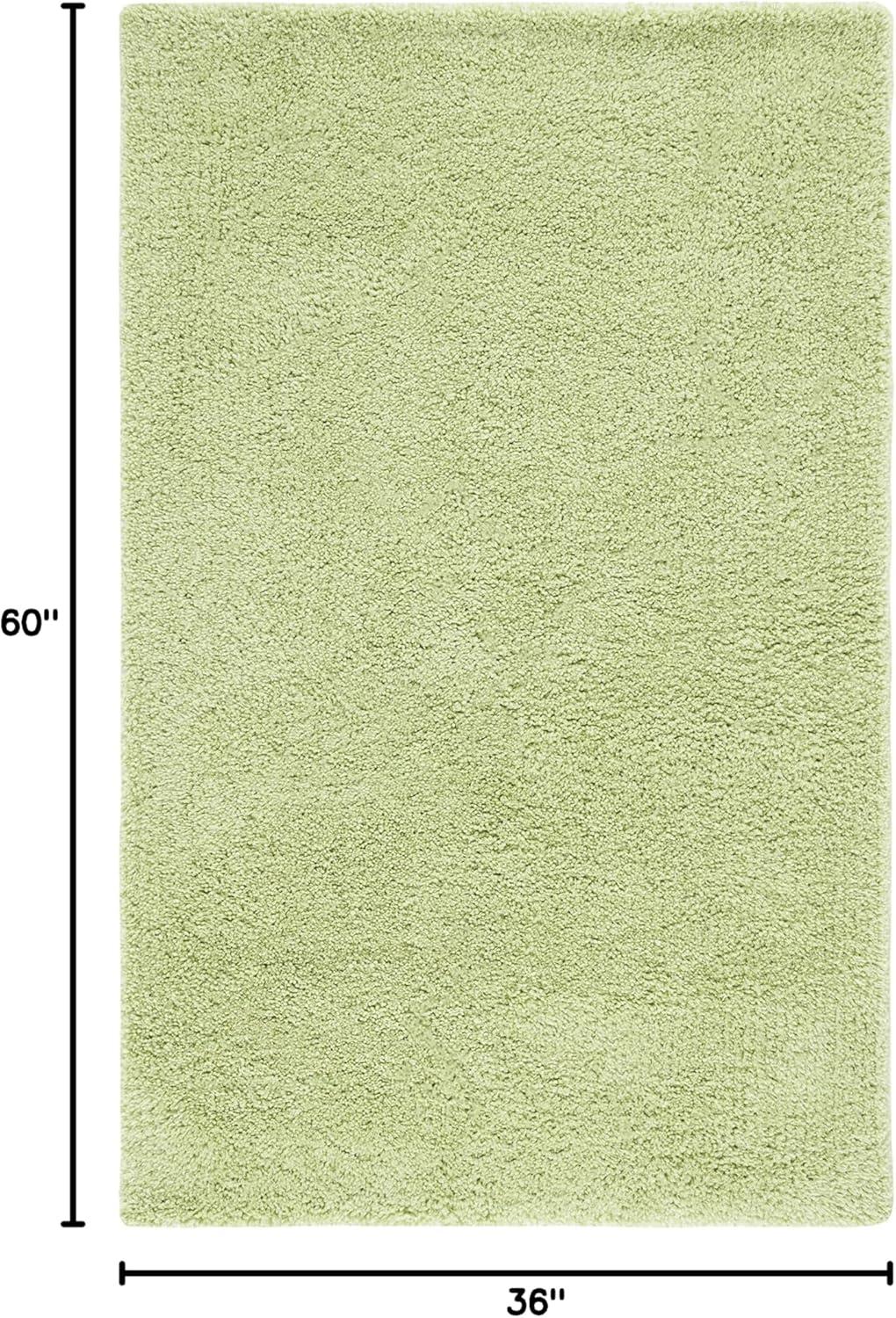 image:imageSAFAVIEH Classic Shag Collection Area Rug 5 x 8 Lime Handmade 175inch Thick Ideal for High Traffic Areas in Living Room Bedroom SG240BLimeGreen