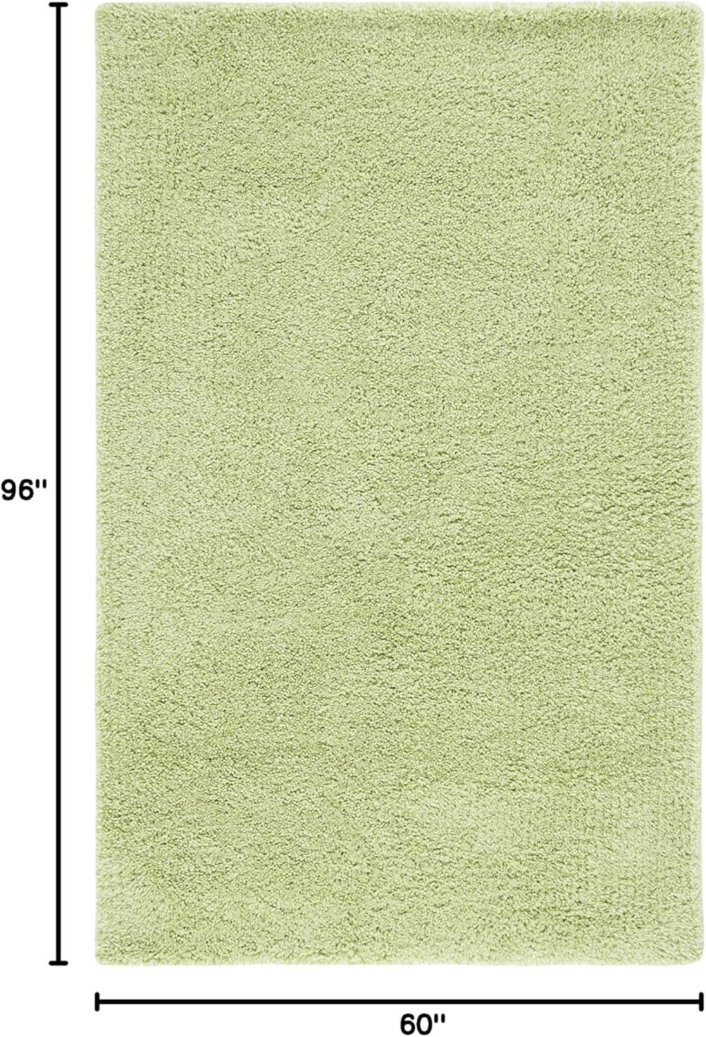 image:imageSAFAVIEH Classic Shag Collection Area Rug 5 x 8 Lime Handmade 175inch Thick Ideal for High Traffic Areas in Living Room Bedroom SG240BLimeGreen