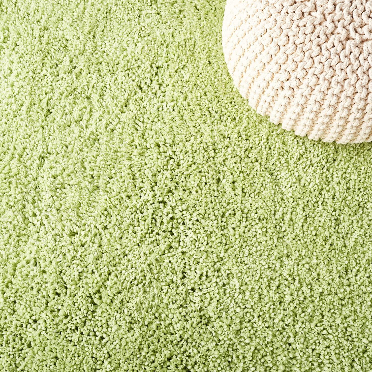 image:imageSAFAVIEH Classic Shag Collection Area Rug 5 x 8 Lime Handmade 175inch Thick Ideal for High Traffic Areas in Living Room Bedroom SG240BLimeGreen