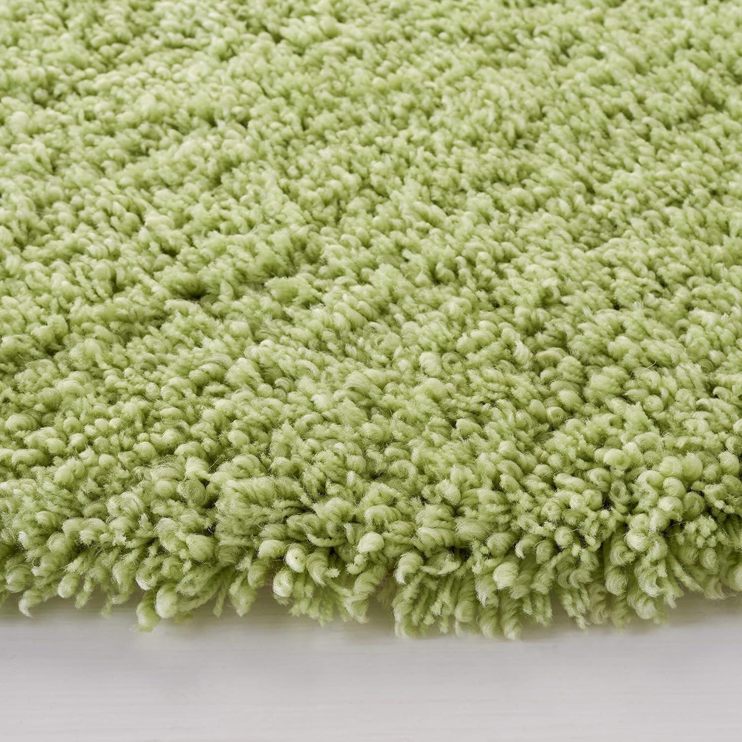 image:imageSAFAVIEH Classic Shag Collection Area Rug 5 x 8 Lime Handmade 175inch Thick Ideal for High Traffic Areas in Living Room Bedroom SG240BLimeGreen