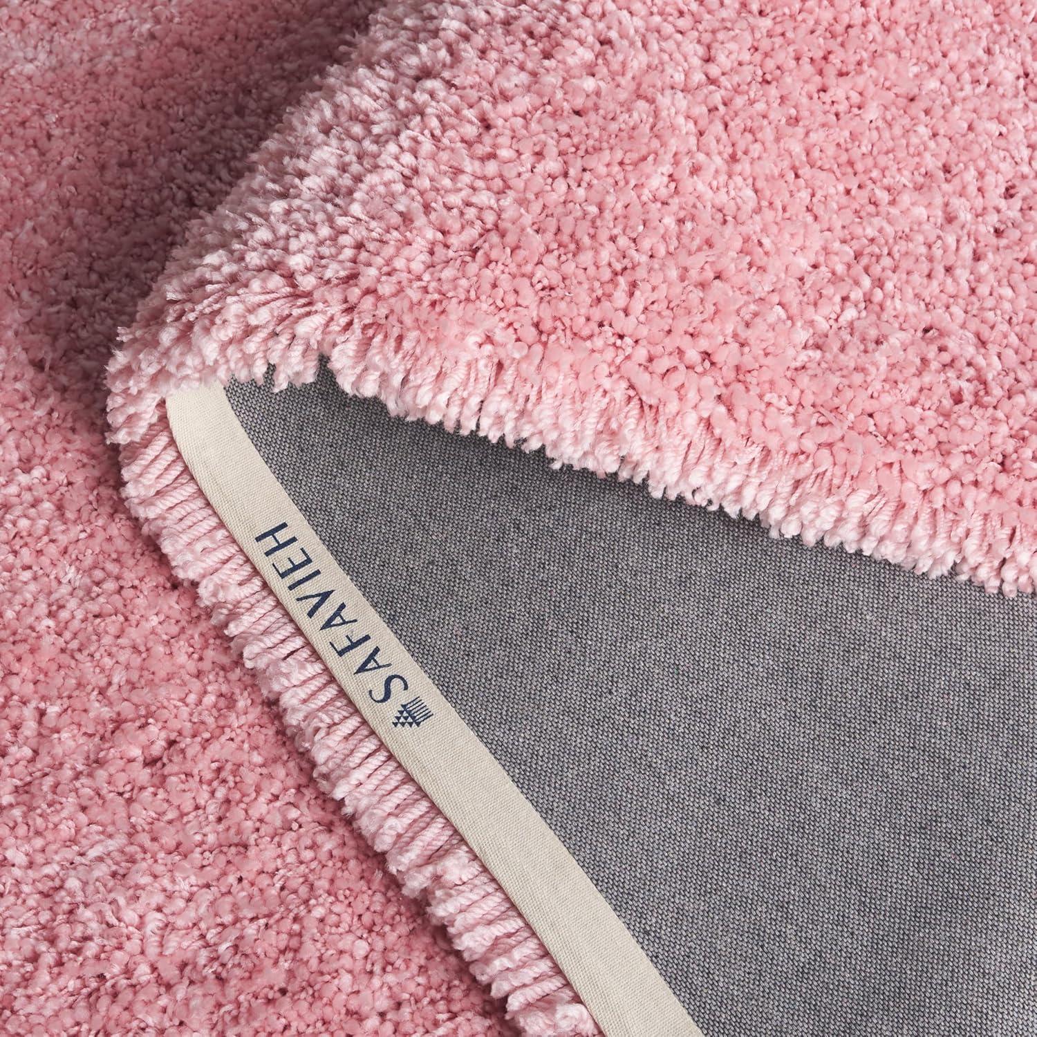 image:imageSAFAVIEH Classic Shag Collection Area Rug 5 x 8 Lime Handmade 175inch Thick Ideal for High Traffic Areas in Living Room Bedroom SG240BPink