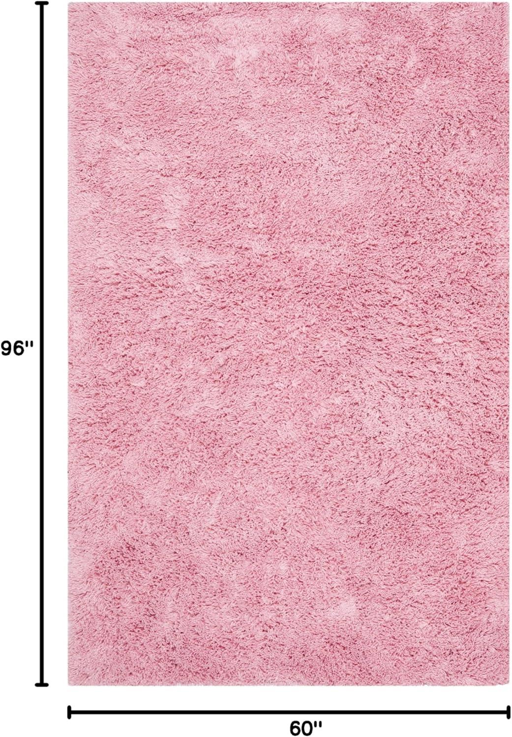 image:imageSAFAVIEH Classic Shag Collection Area Rug 5 x 8 Lime Handmade 175inch Thick Ideal for High Traffic Areas in Living Room Bedroom SG240BPink