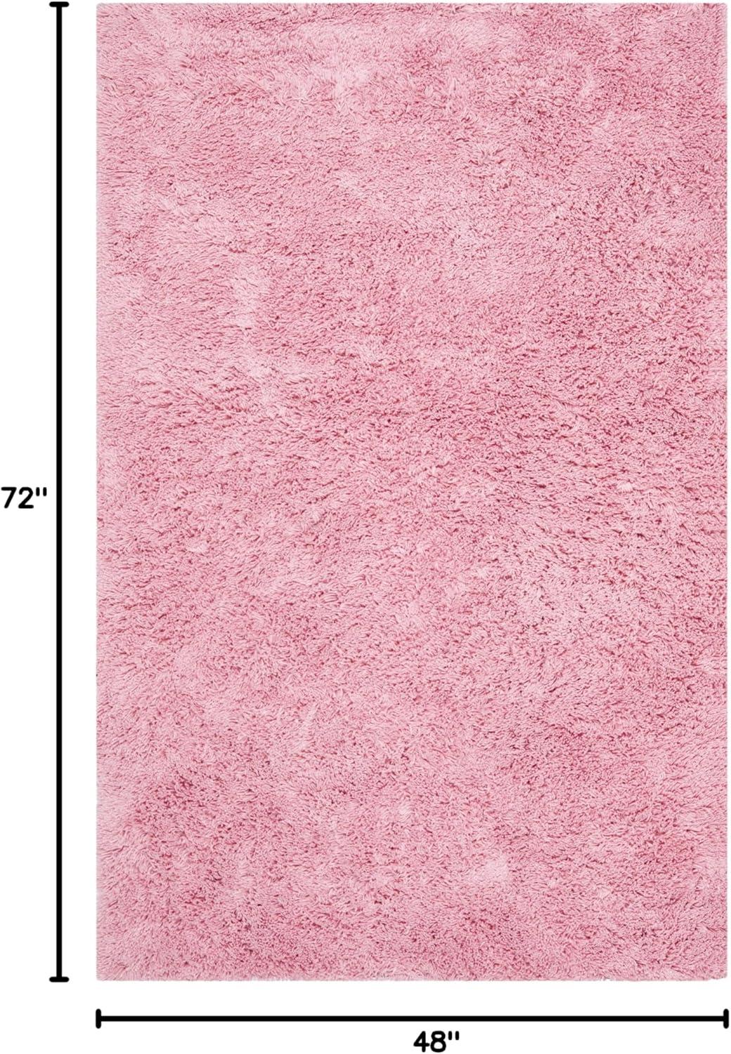 image:imageSAFAVIEH Classic Shag Collection Area Rug 5 x 8 Lime Handmade 175inch Thick Ideal for High Traffic Areas in Living Room Bedroom SG240BPink
