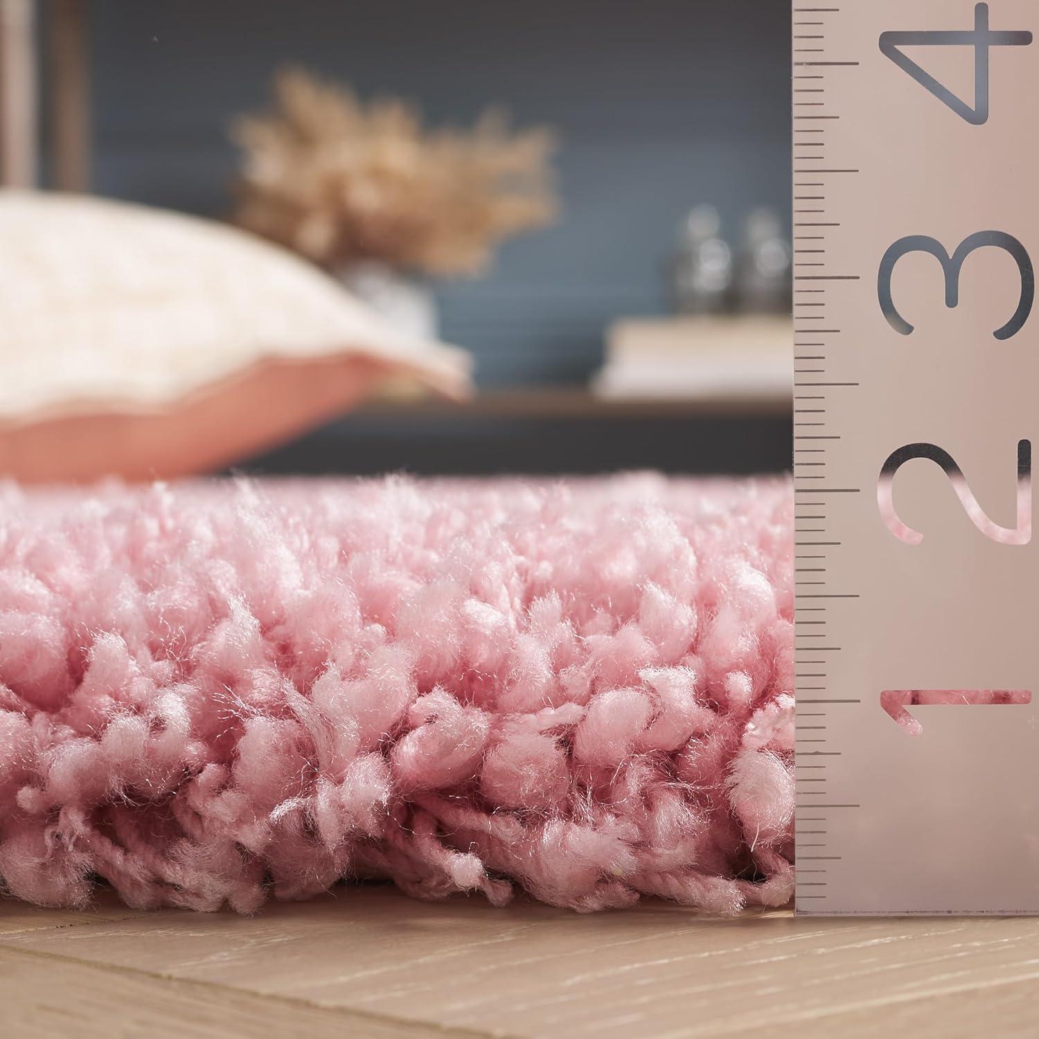 image:imageSAFAVIEH Classic Shag Collection Area Rug 5 x 8 Lime Handmade 175inch Thick Ideal for High Traffic Areas in Living Room Bedroom SG240BPink