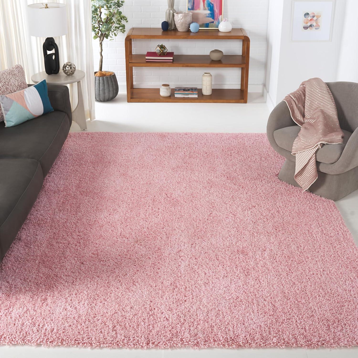 image:imageSAFAVIEH Classic Shag Collection Area Rug 5 x 8 Lime Handmade 175inch Thick Ideal for High Traffic Areas in Living Room Bedroom SG240BPink
