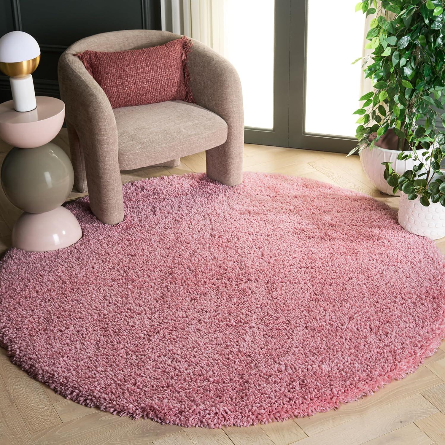 image:imageSAFAVIEH Classic Shag Collection Area Rug 5 x 8 Lime Handmade 175inch Thick Ideal for High Traffic Areas in Living Room Bedroom SG240BPink