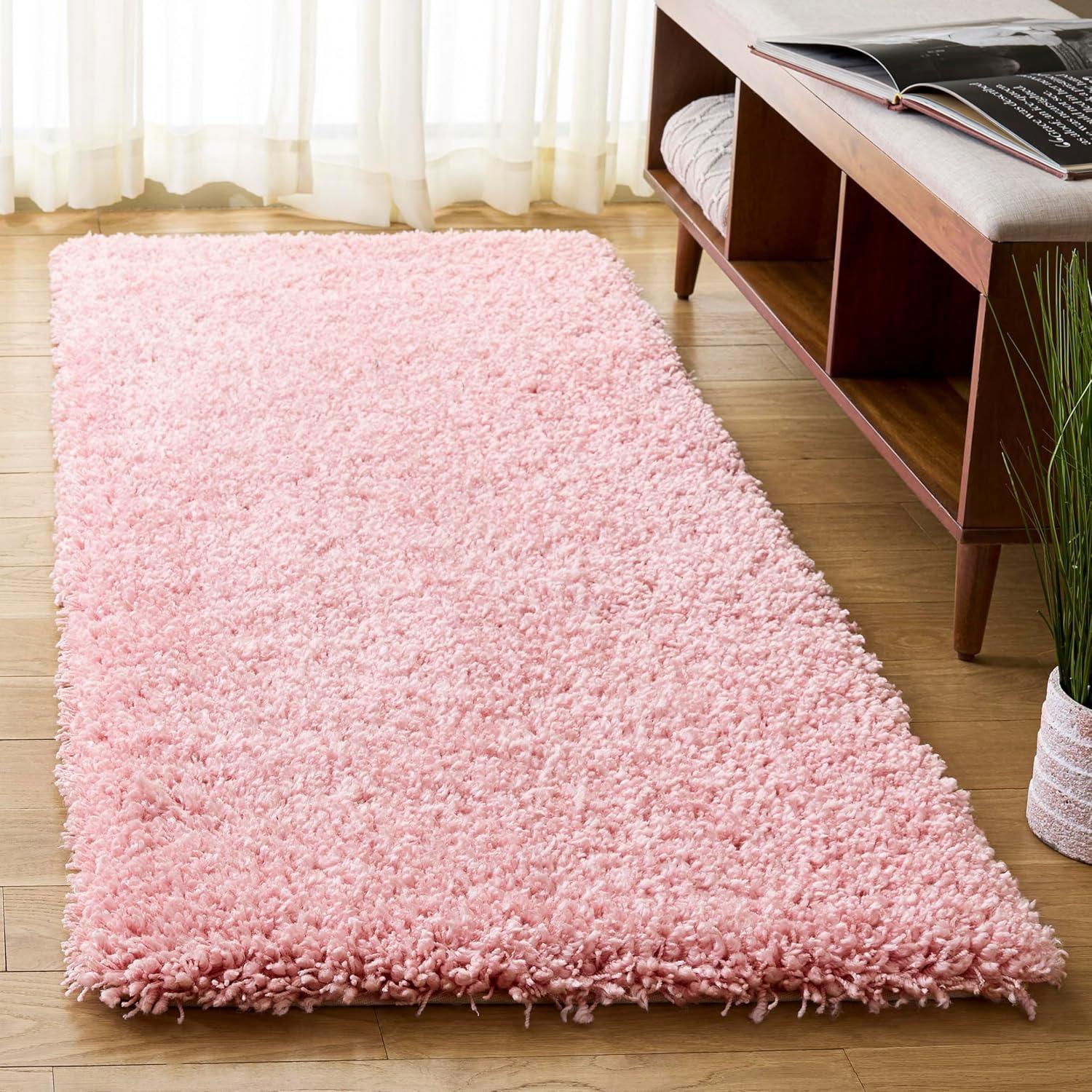 image:imageSAFAVIEH Classic Shag Collection Area Rug 5 x 8 Lime Handmade 175inch Thick Ideal for High Traffic Areas in Living Room Bedroom SG240BPink