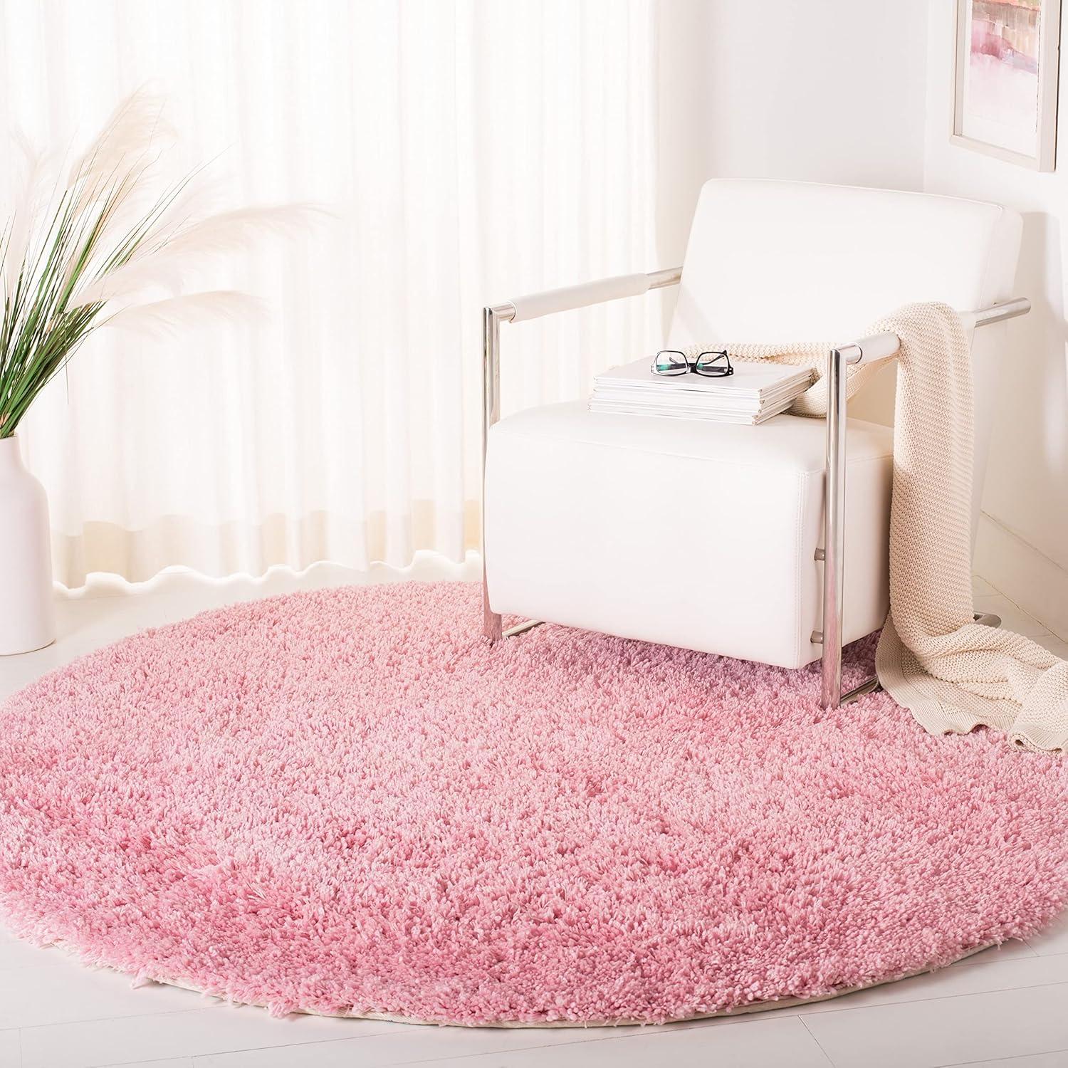 image:imageSAFAVIEH Classic Shag Collection Area Rug 5 x 8 Lime Handmade 175inch Thick Ideal for High Traffic Areas in Living Room Bedroom SG240BPink