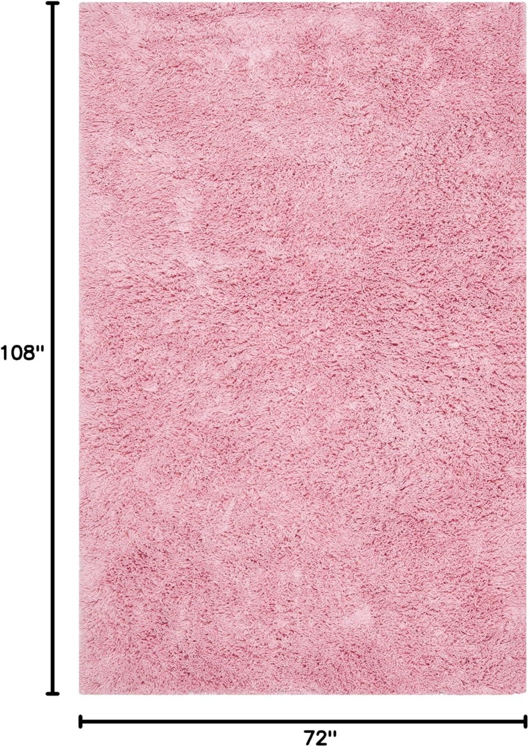image:imageSAFAVIEH Classic Shag Collection Area Rug 5 x 8 Lime Handmade 175inch Thick Ideal for High Traffic Areas in Living Room Bedroom SG240BPink