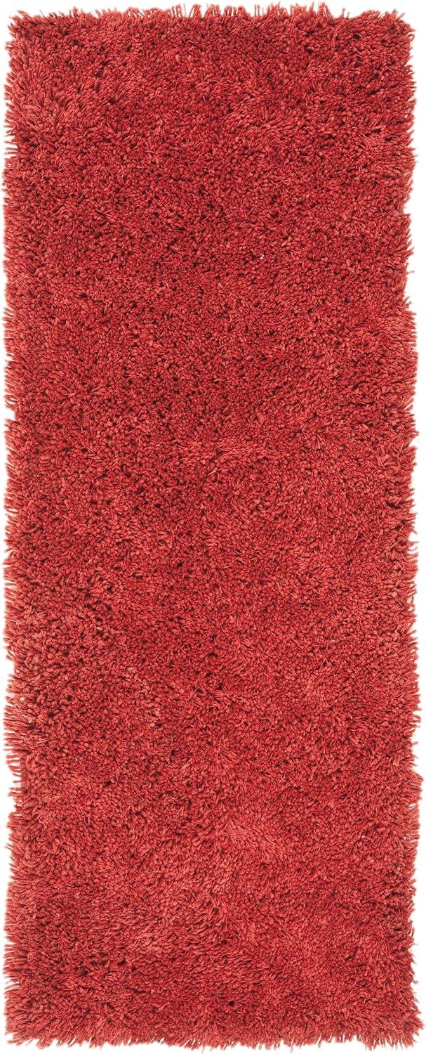 image:imageSAFAVIEH Classic Shag Collection Area Rug 5 x 8 Lime Handmade 175inch Thick Ideal for High Traffic Areas in Living Room Bedroom SG240BRust