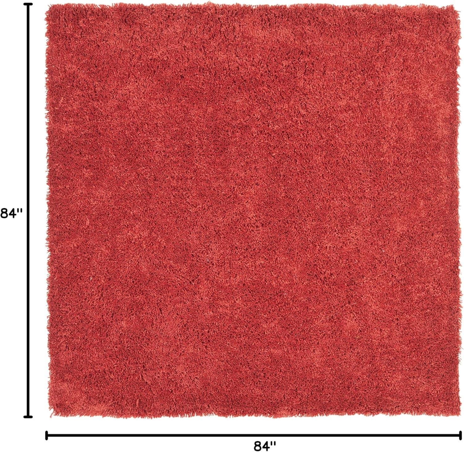 image:imageSAFAVIEH Classic Shag Collection Area Rug 5 x 8 Lime Handmade 175inch Thick Ideal for High Traffic Areas in Living Room Bedroom SG240BRust