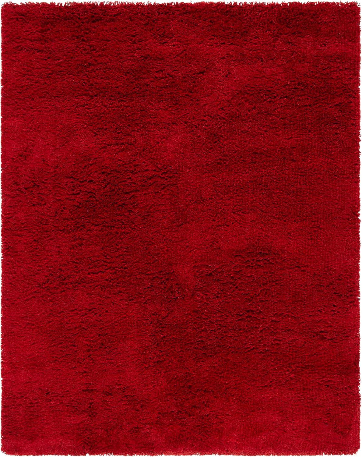 image:imageSAFAVIEH Classic Shag Collection Area Rug 5 x 8 Lime Handmade 175inch Thick Ideal for High Traffic Areas in Living Room Bedroom SG240BRust