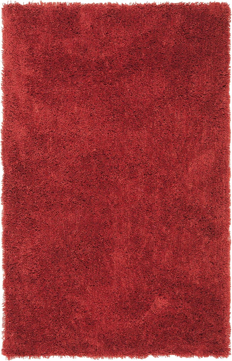 image:imageSAFAVIEH Classic Shag Collection Area Rug 5 x 8 Lime Handmade 175inch Thick Ideal for High Traffic Areas in Living Room Bedroom SG240BRust