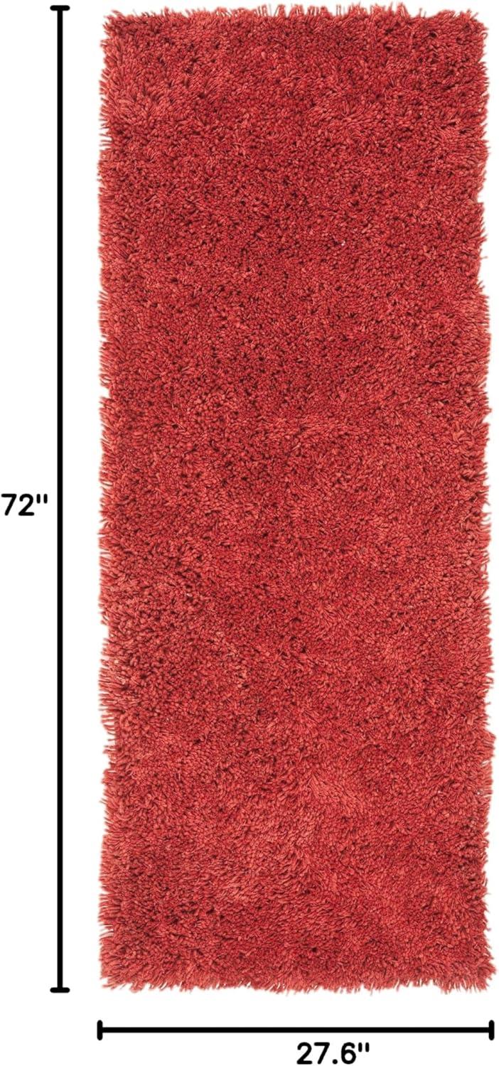 image:imageSAFAVIEH Classic Shag Collection Area Rug 5 x 8 Lime Handmade 175inch Thick Ideal for High Traffic Areas in Living Room Bedroom SG240BRust