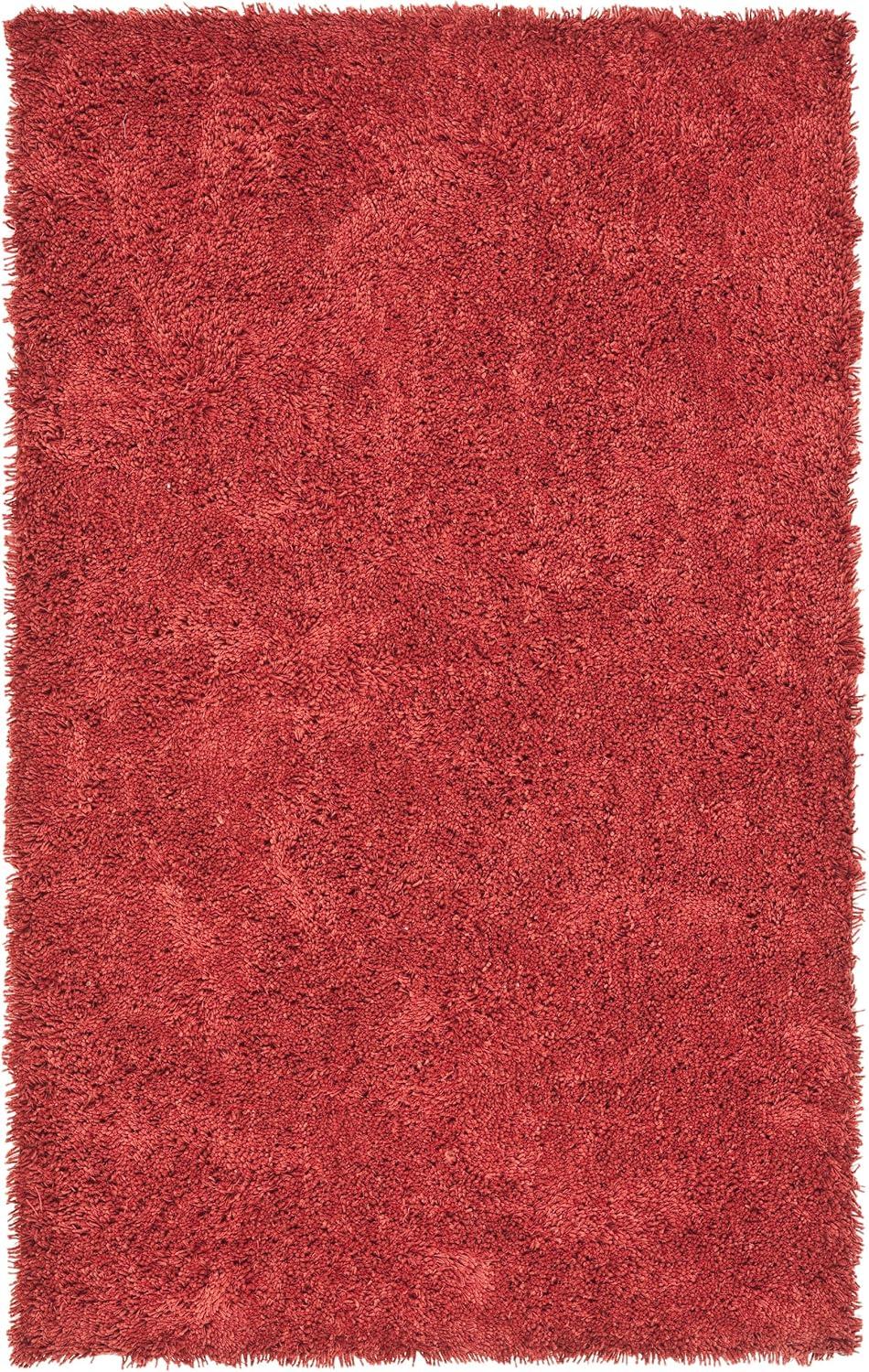 image:imageSAFAVIEH Classic Shag Collection Area Rug 5 x 8 Lime Handmade 175inch Thick Ideal for High Traffic Areas in Living Room Bedroom SG240BRust