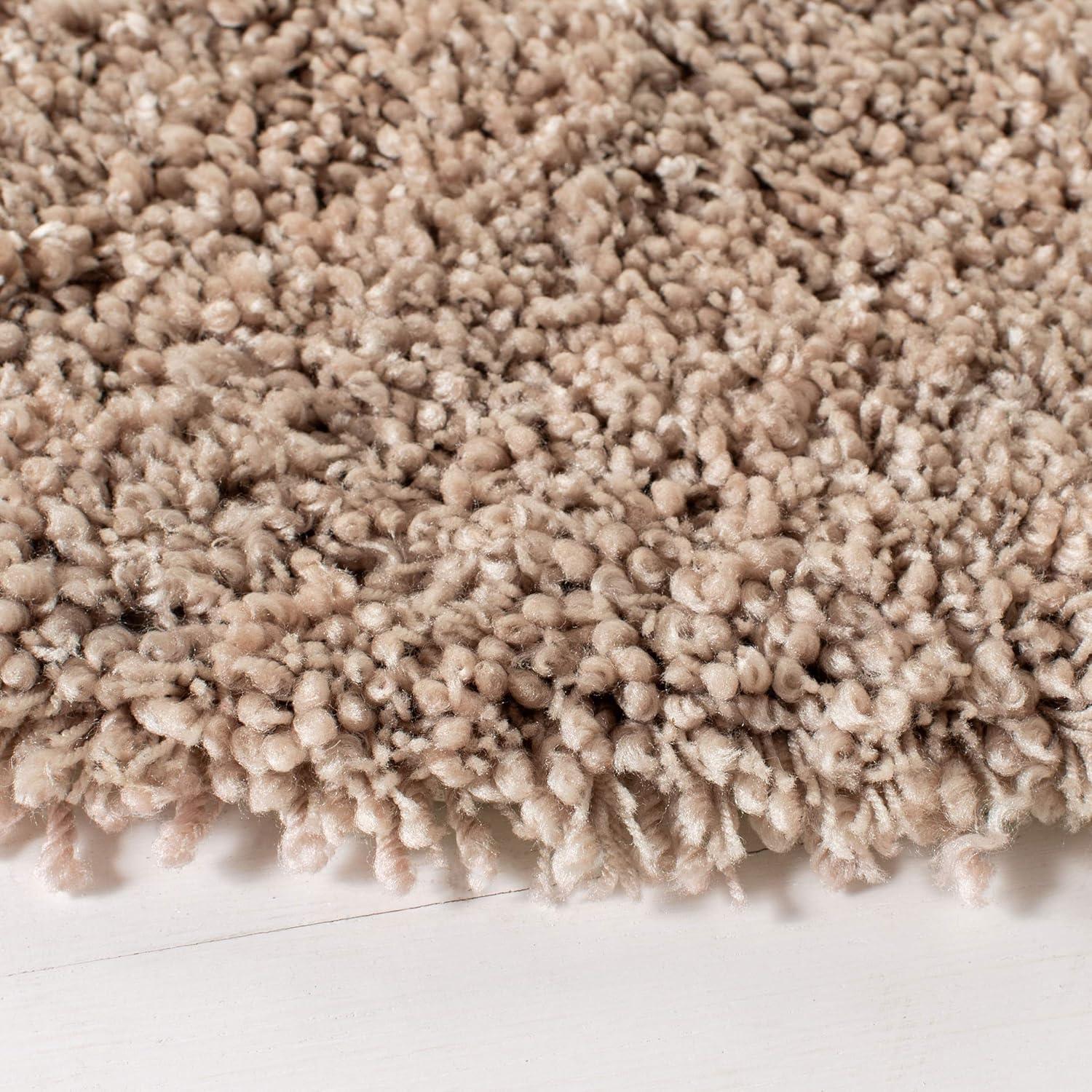 image:imageSAFAVIEH Classic Shag Collection Area Rug 5 x 8 Lime Handmade 175inch Thick Ideal for High Traffic Areas in Living Room Bedroom SG240BTaupe