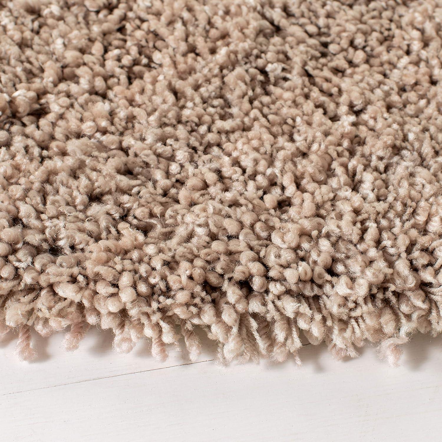 image:imageSAFAVIEH Classic Shag Collection Area Rug 5 x 8 Lime Handmade 175inch Thick Ideal for High Traffic Areas in Living Room Bedroom SG240BTaupe