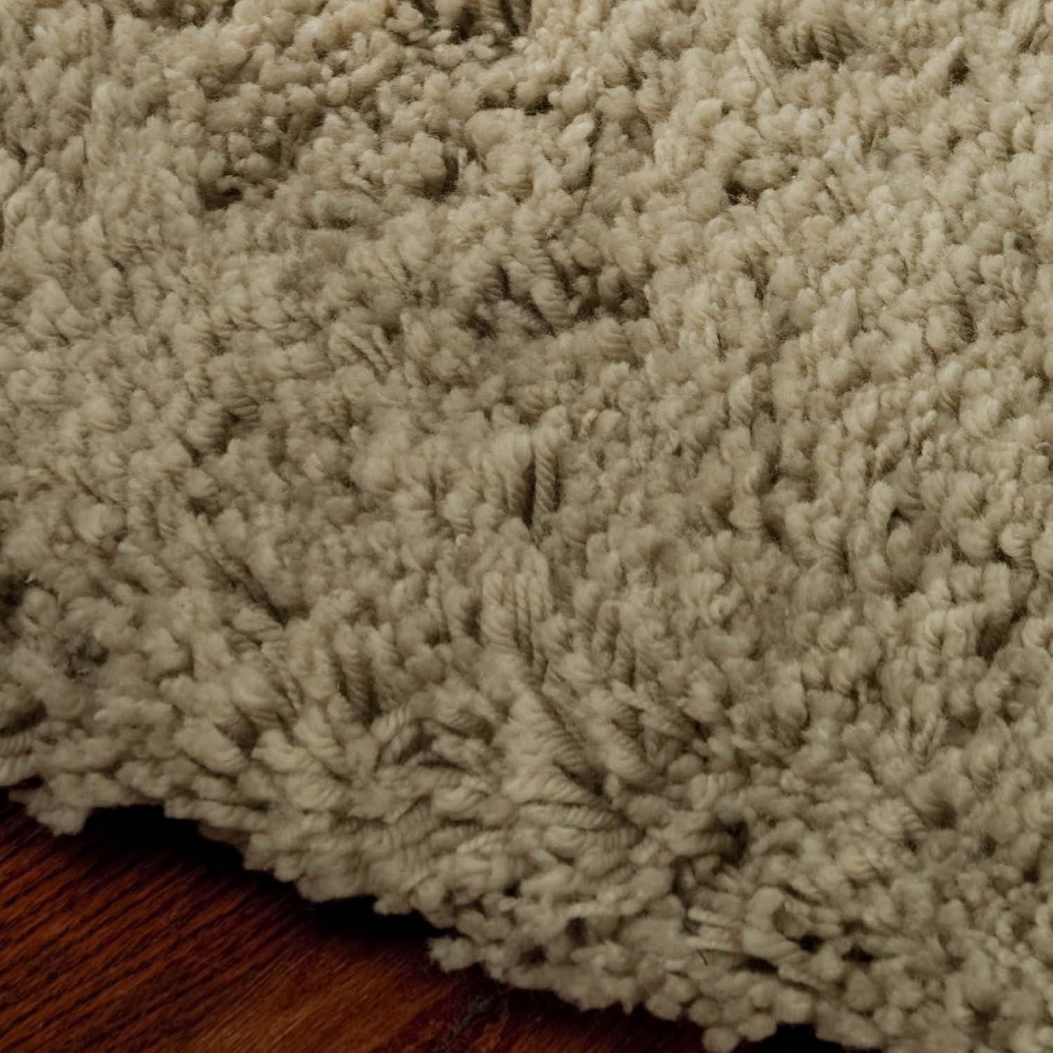 image:imageSAFAVIEH Classic Shag Collection Area Rug 5 x 8 Lime Handmade 175inch Thick Ideal for High Traffic Areas in Living Room Bedroom SG240BTaupe