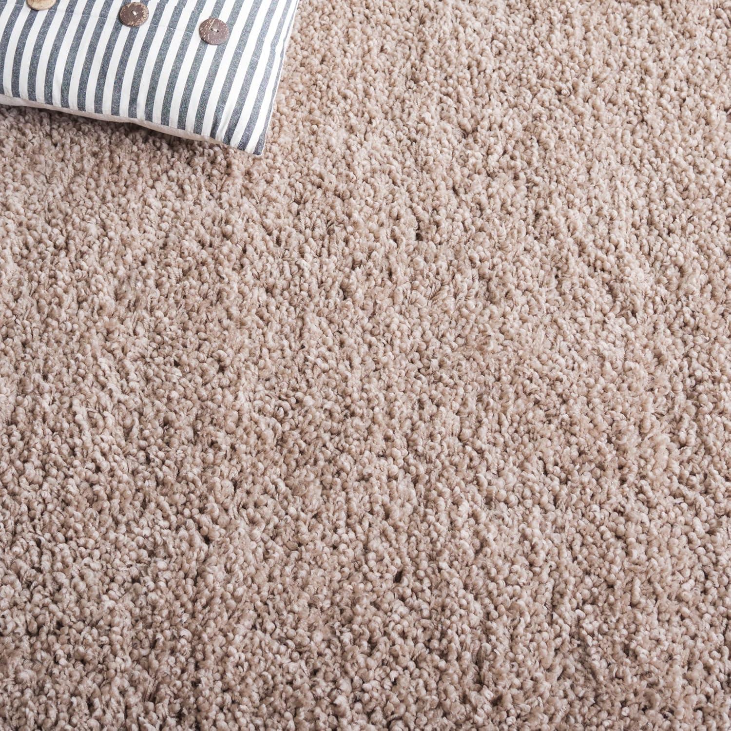 image:imageSAFAVIEH Classic Shag Collection Area Rug 5 x 8 Lime Handmade 175inch Thick Ideal for High Traffic Areas in Living Room Bedroom SG240BTaupe