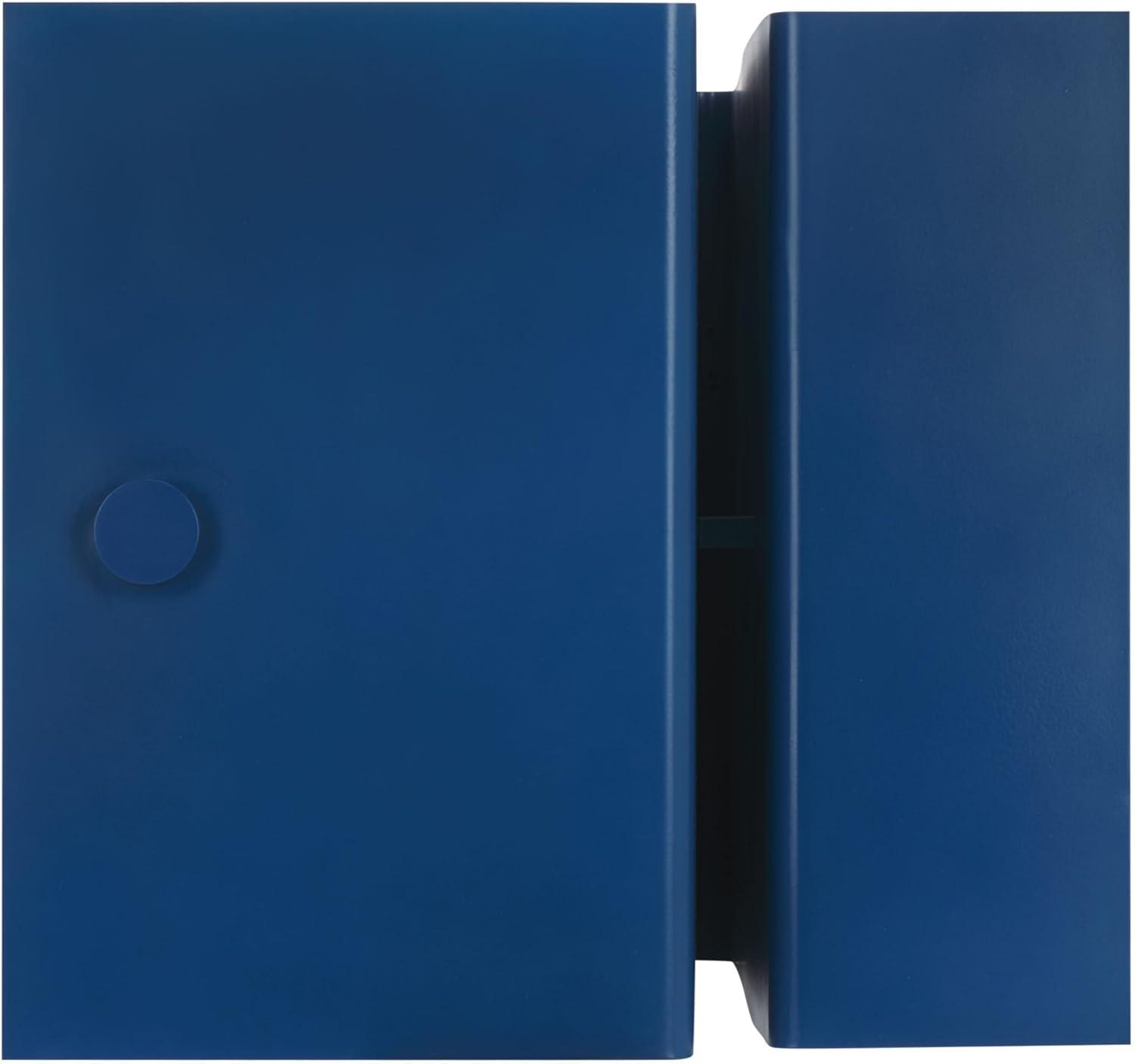 image:imageSAFAVIEH Couture Collection Aldwyn Blue Metal Accent Table Modern Fully Assembled Side Table SFV6803CBlue