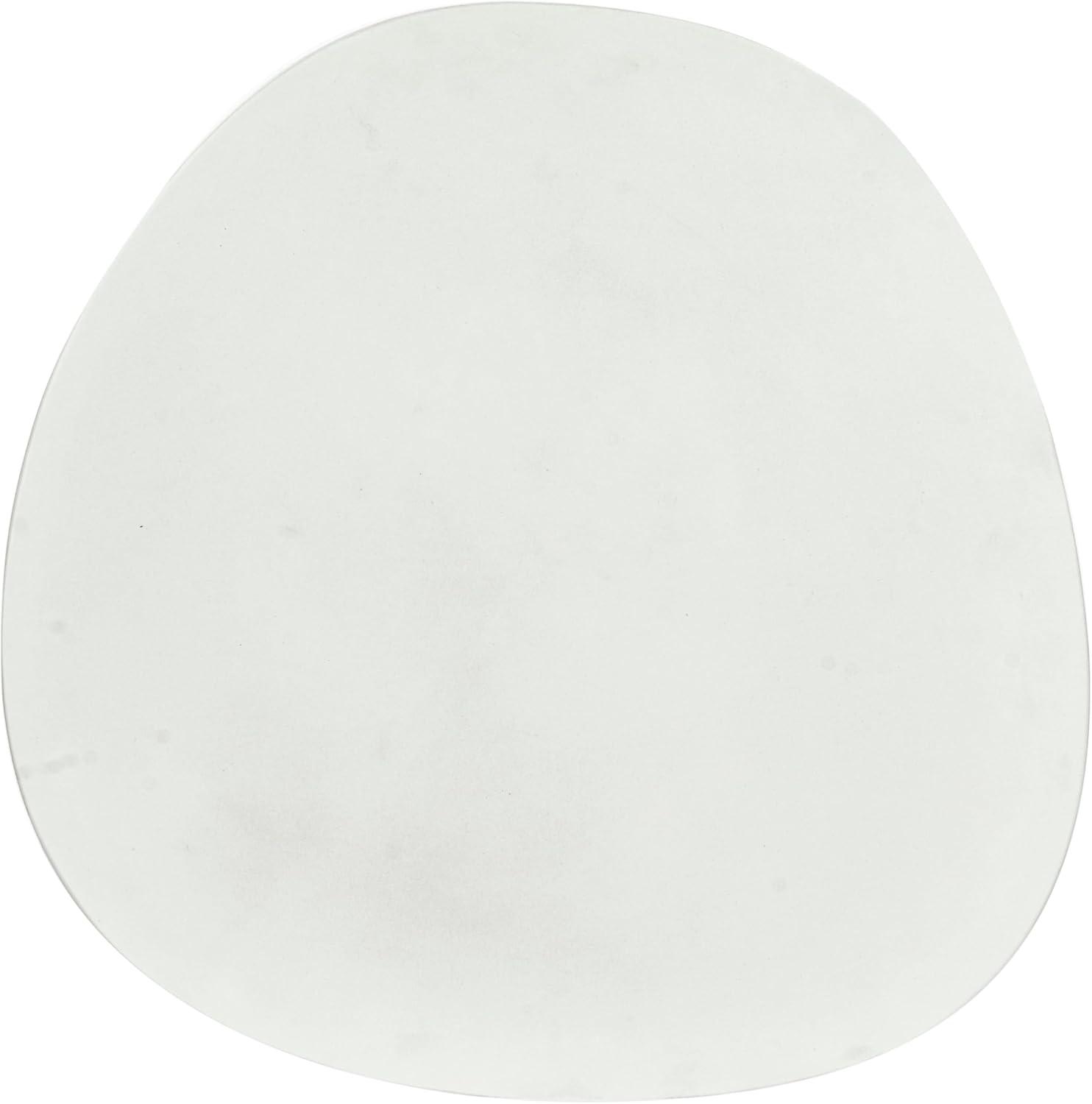 image:imageSAFAVIEH Couture Collection Jabrielle Ivory Concrete Accent Table Sculptural Modern Side Table Minimalist Silhouette SFV2600AIvory