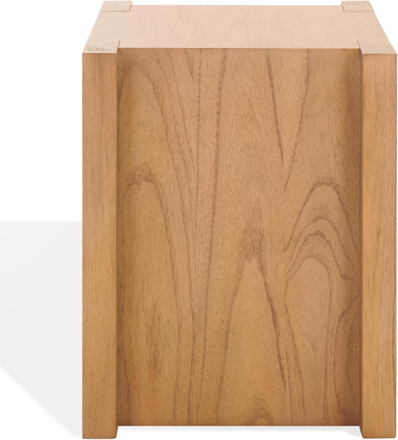 image:imageSAFAVIEH Couture Collection Jessandria Natural Brown Accent Table Contemporary Design Fully Assembled SFV7719ANatural