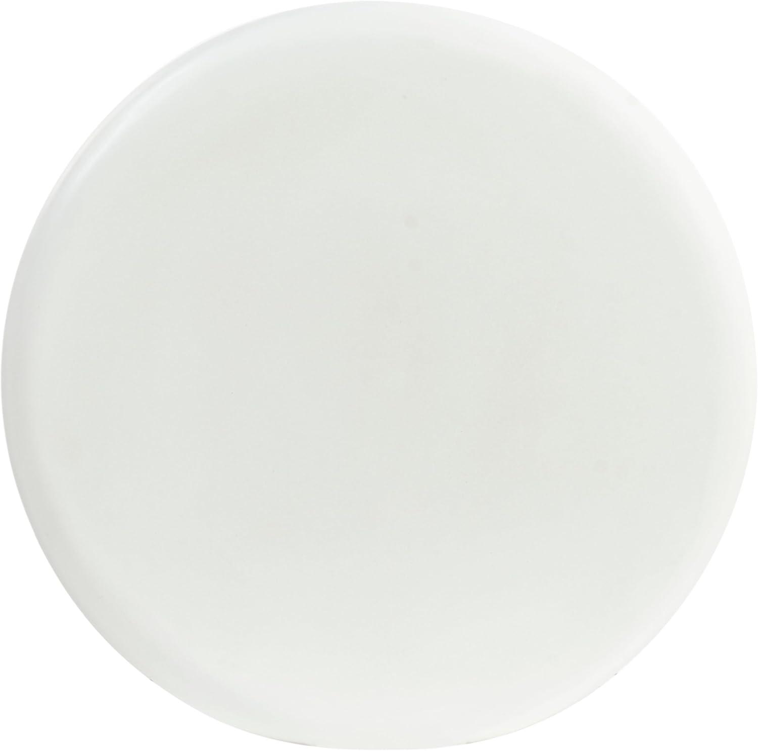 image:imageSAFAVIEH Couture Collection Oskar Ivory Concrete Accent Table Round Modern Side Table Sculptural Ribbed Design SFV2604BIvory