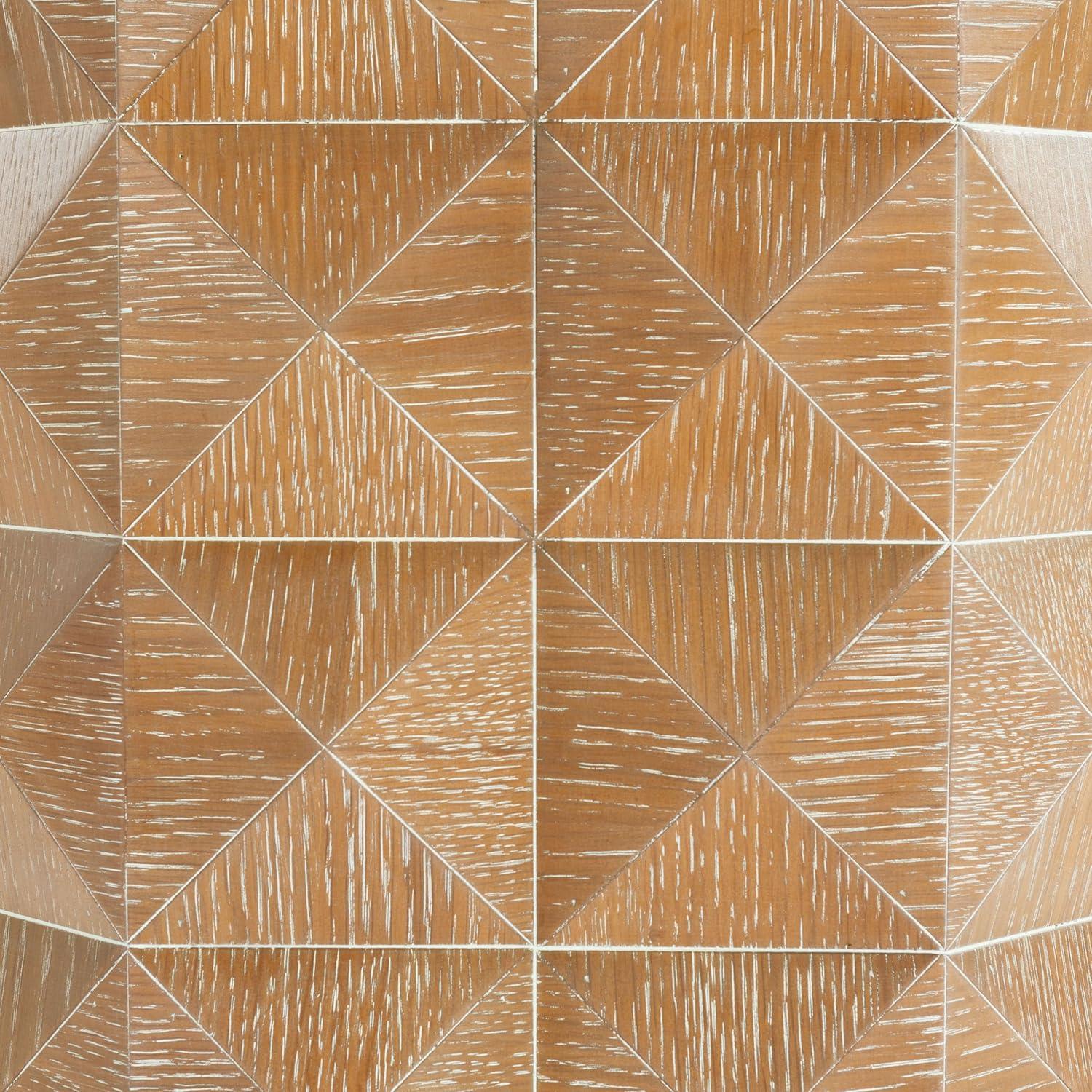 image:imageSAFAVIEH Couture Collection Patty Black Accent Table Octagonal Side Table Carved Design Fully Assembled SFV7252ANatural